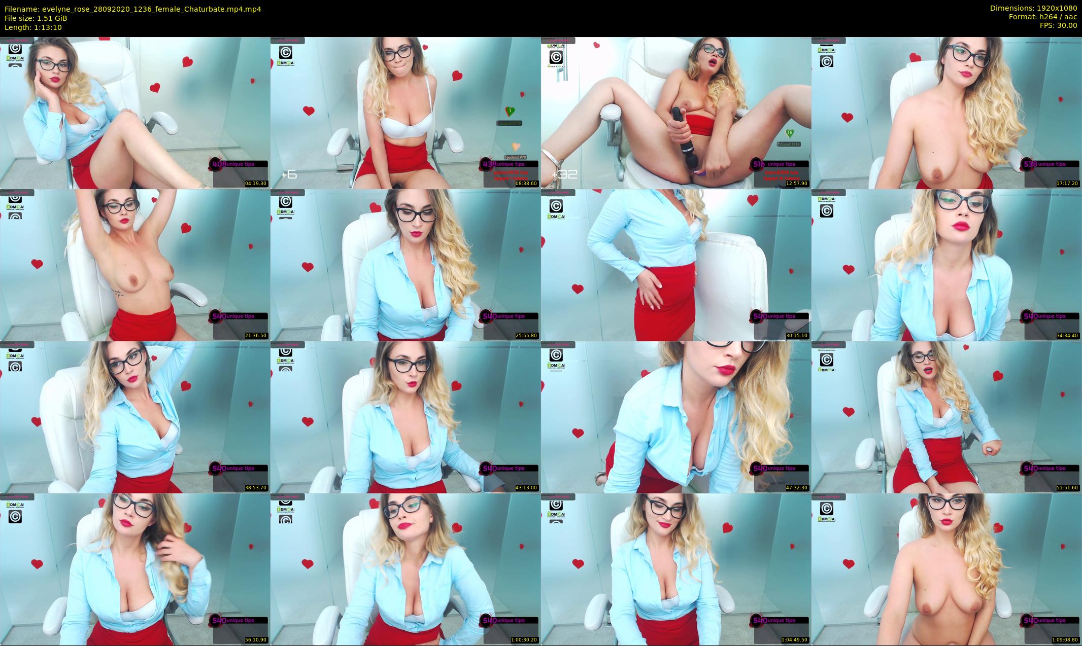 evelyne_rose — 74 minute Chaturbate female cam show recording, 1080p, Sep 28, 2020