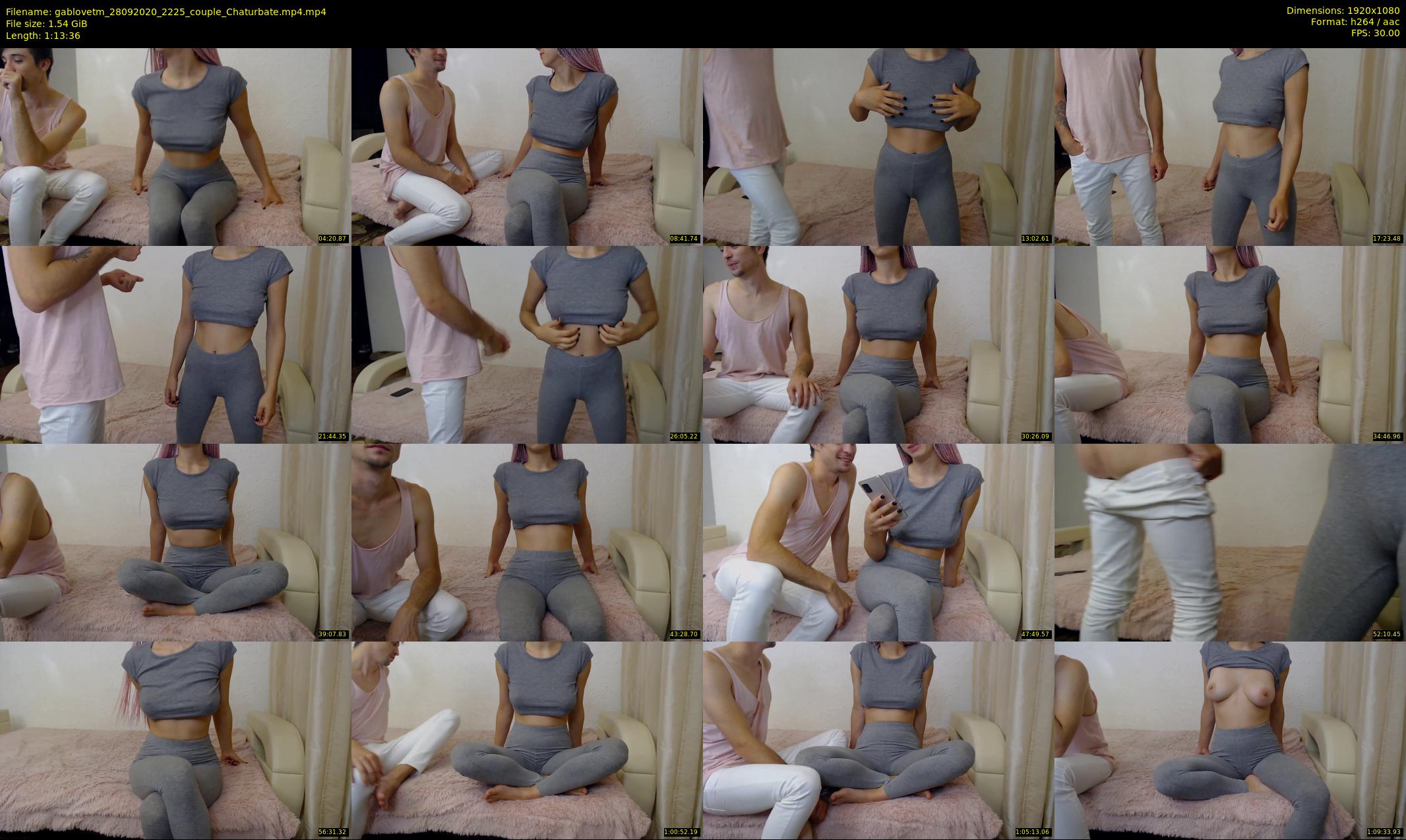 gablovetm — 74 minute Chaturbate couple cam show recording, 1080p, Sep 28, 2020