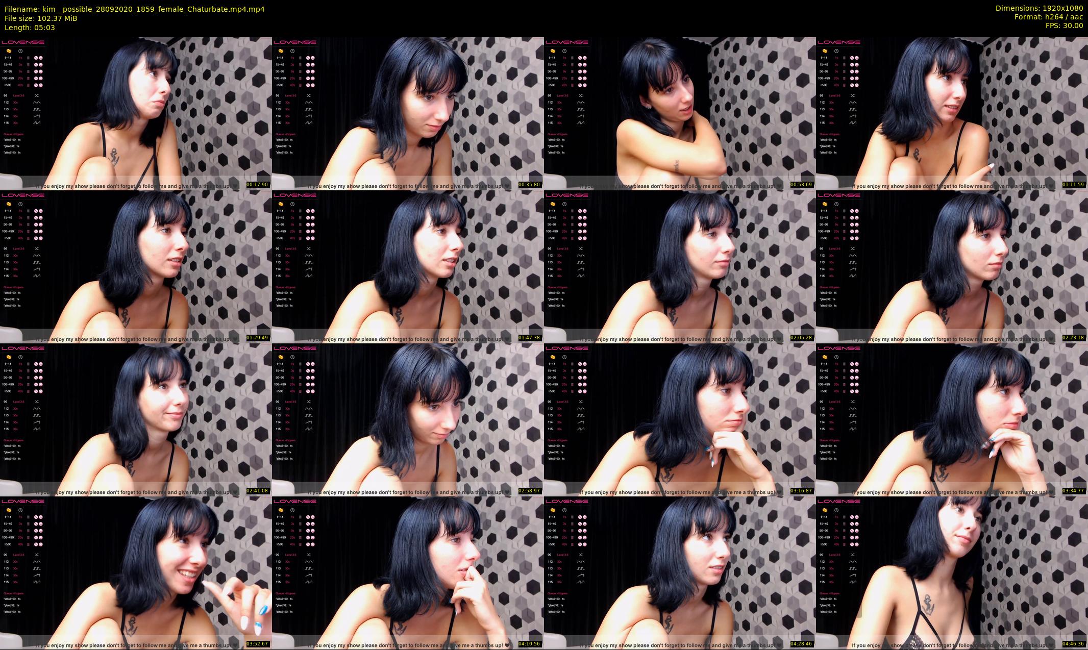 kim__possible — 6 minute Chaturbate female cam show recording, 1080p, Sep 28, 2020