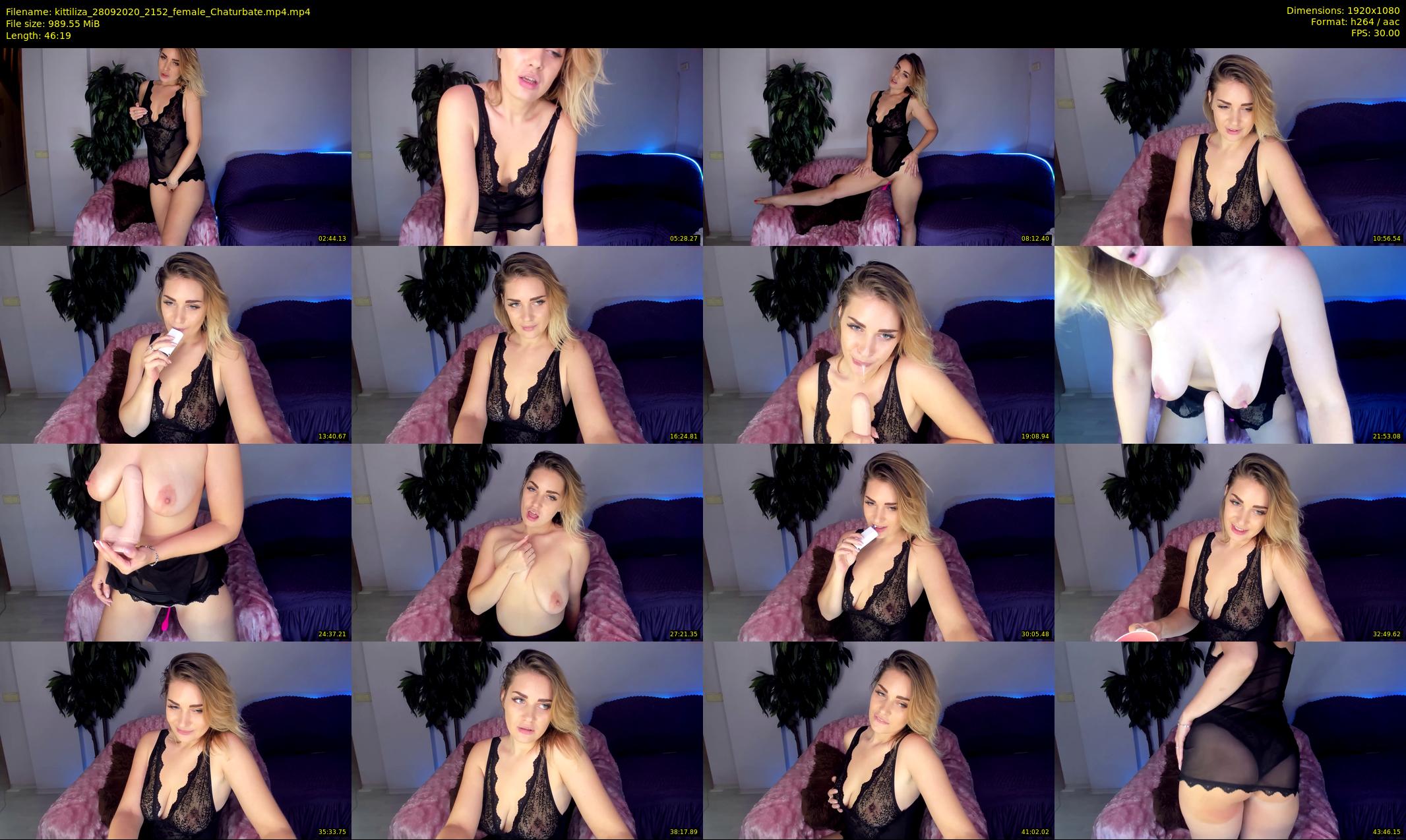 kittiliza — 47 minute Chaturbate female cam show recording, 1080p, Sep 28, 2020