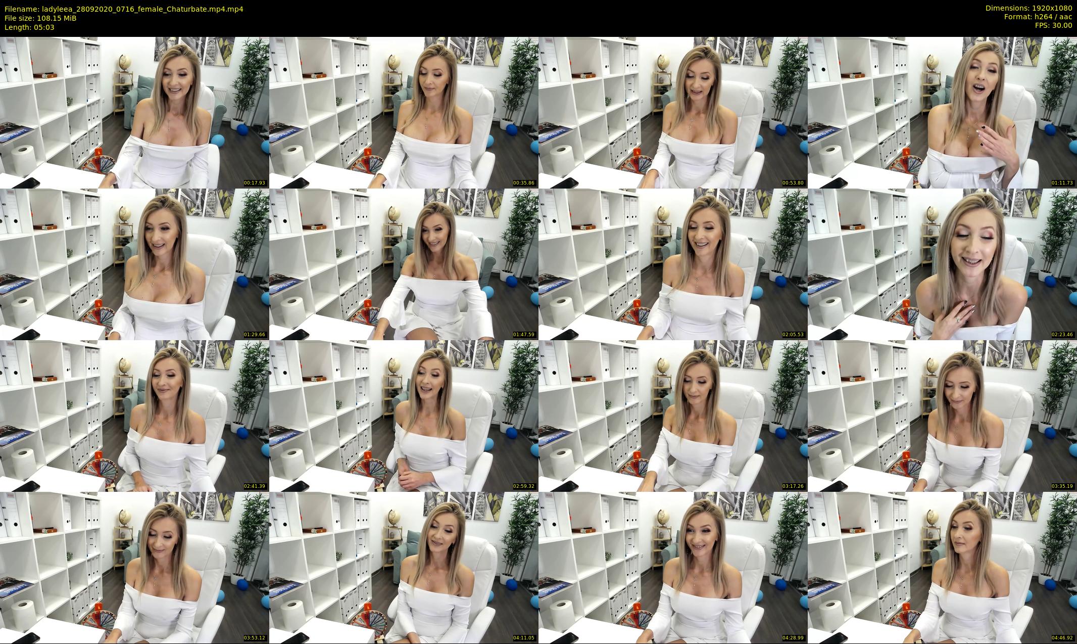 ladyleea — 6 minute Chaturbate female cam show recording, 1080p, Sep 28, 2020