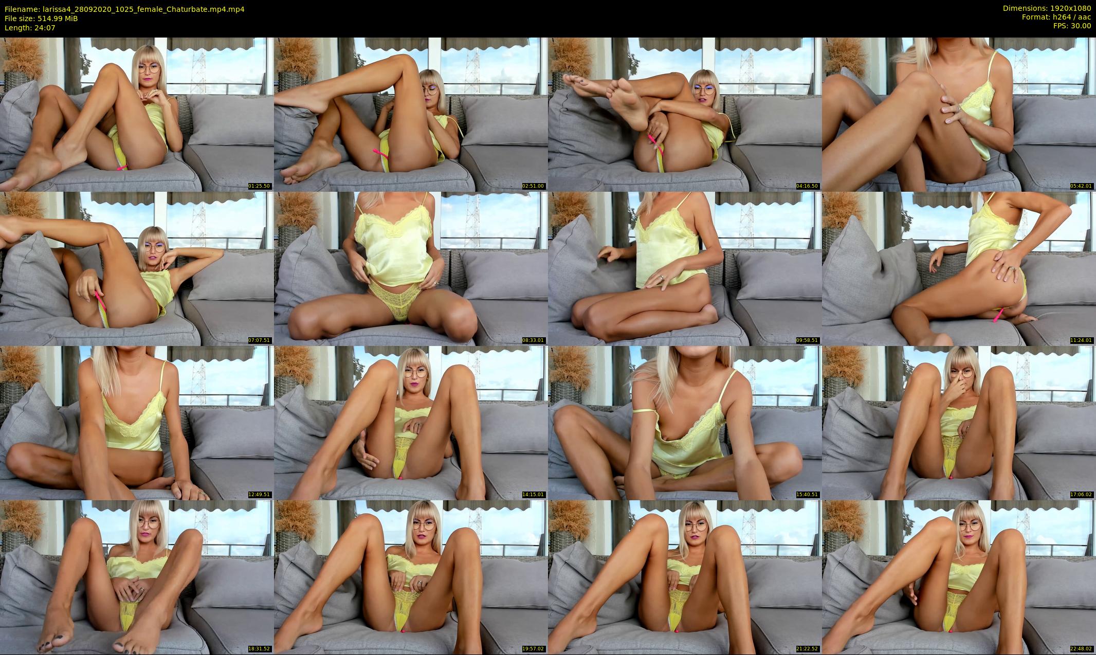 larissa4 — 25 minute Chaturbate female cam show recording, 1080p, Sep 28, 2020