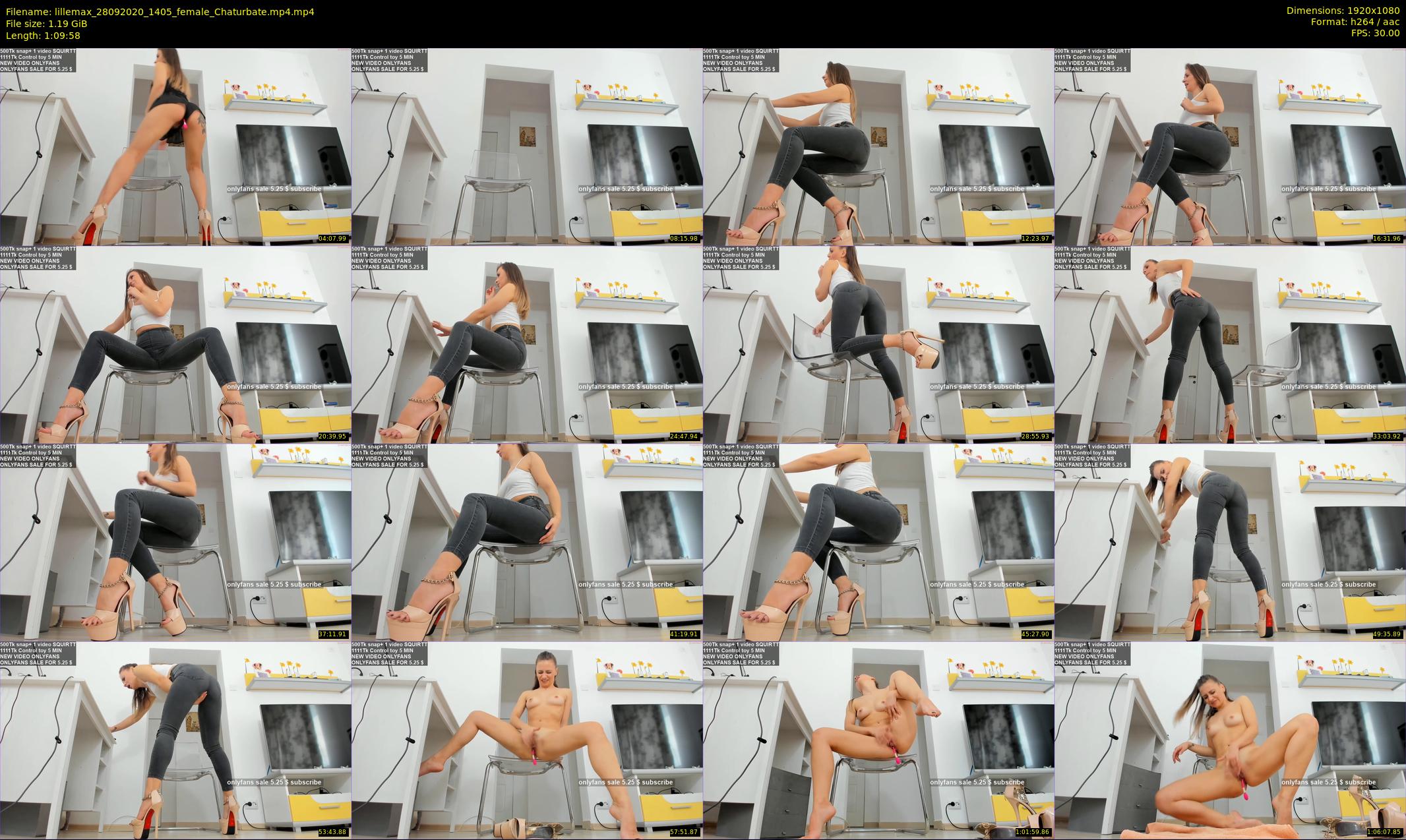 lillemax — 70 minute Chaturbate female cam show recording, 1080p, Sep 28, 2020