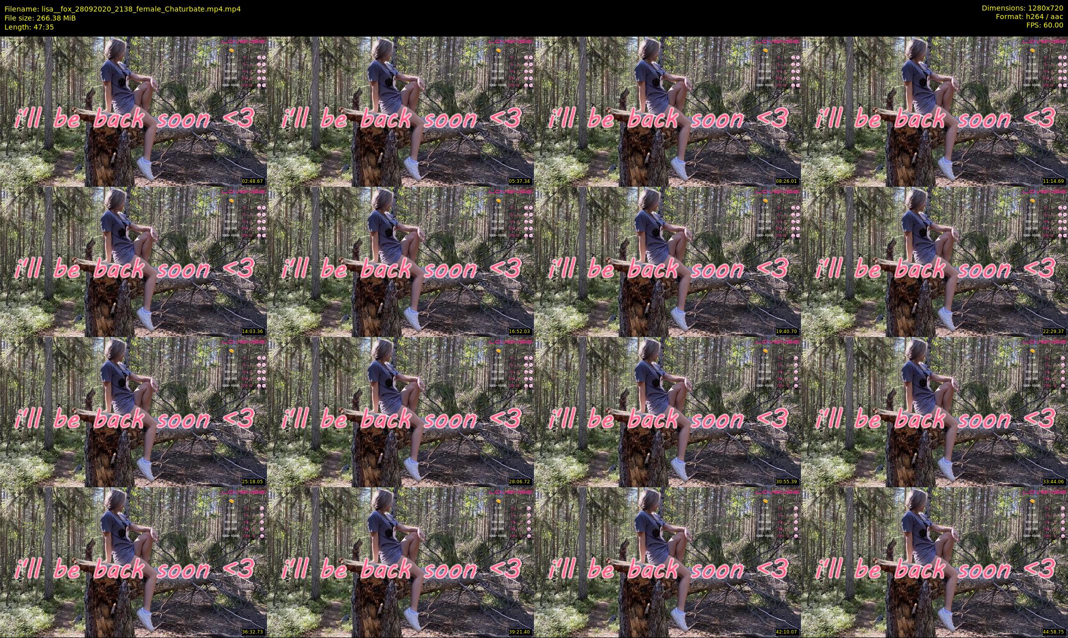 lisa__fox — 48 minute Chaturbate female cam show recording, 720p, Sep 28, 2020