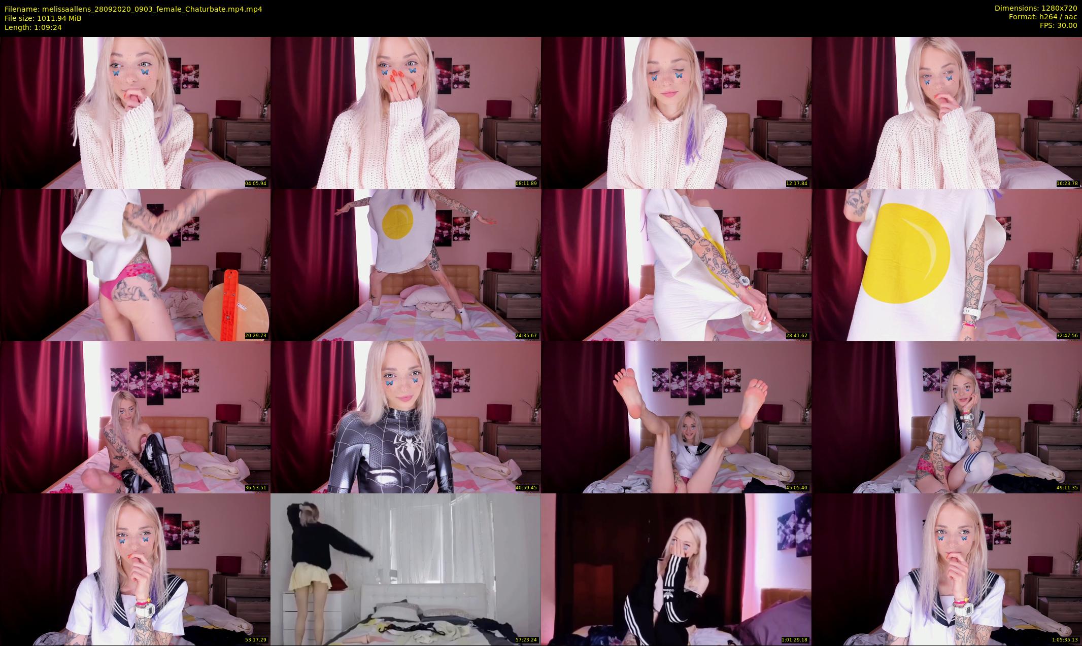 melissaallens — 70 minute Chaturbate female cam show recording, 720p, Sep 28, 2020