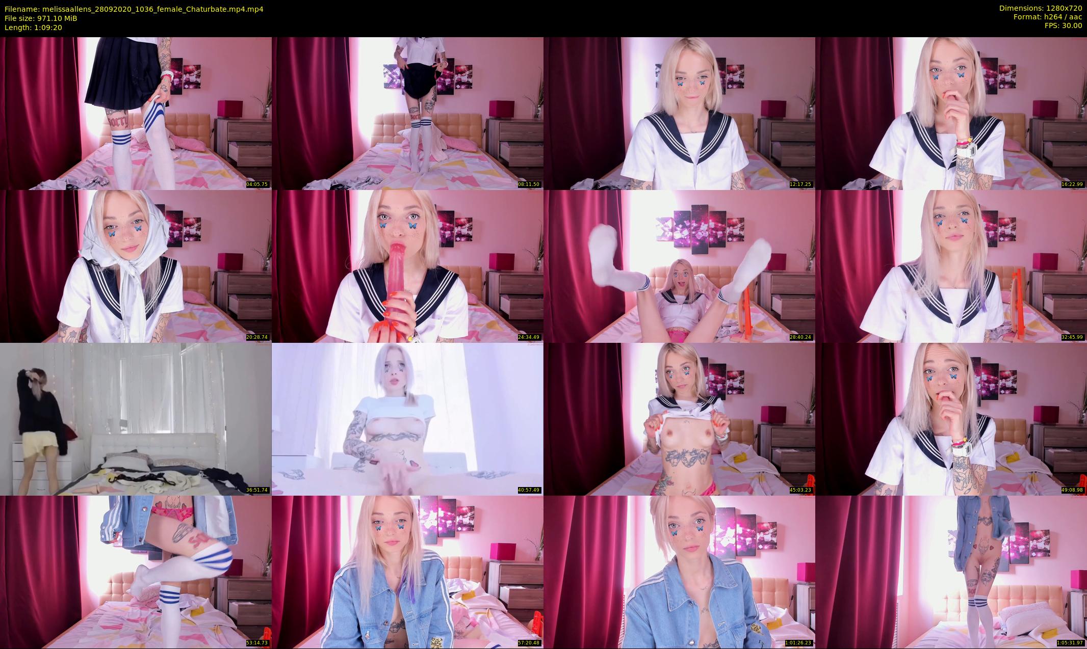 melissaallens — 70 minute Chaturbate female cam show recording, 720p, Sep 28, 2020