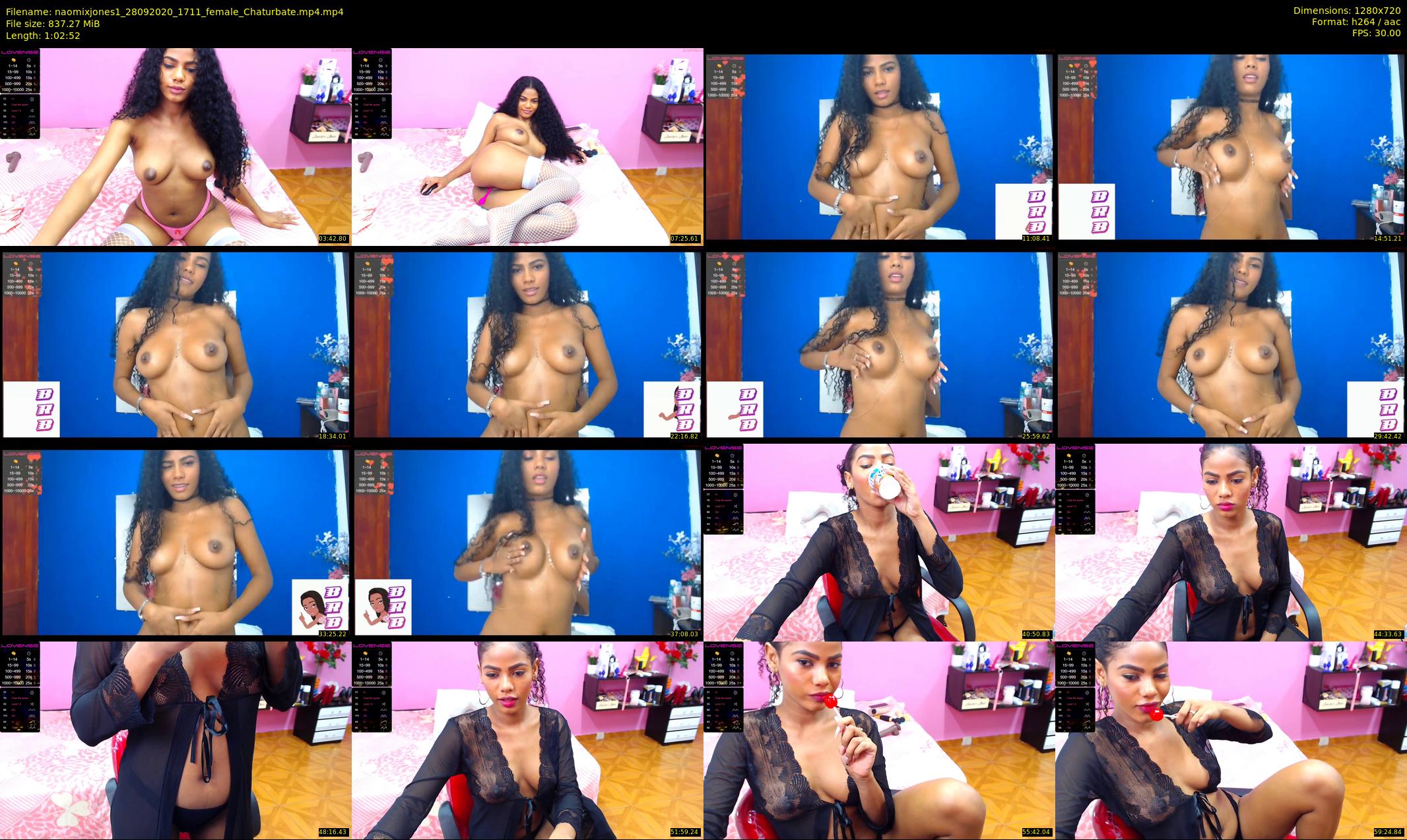 naomixjones1 — 63 minute Chaturbate female cam show recording, 720p, Sep 28, 2020