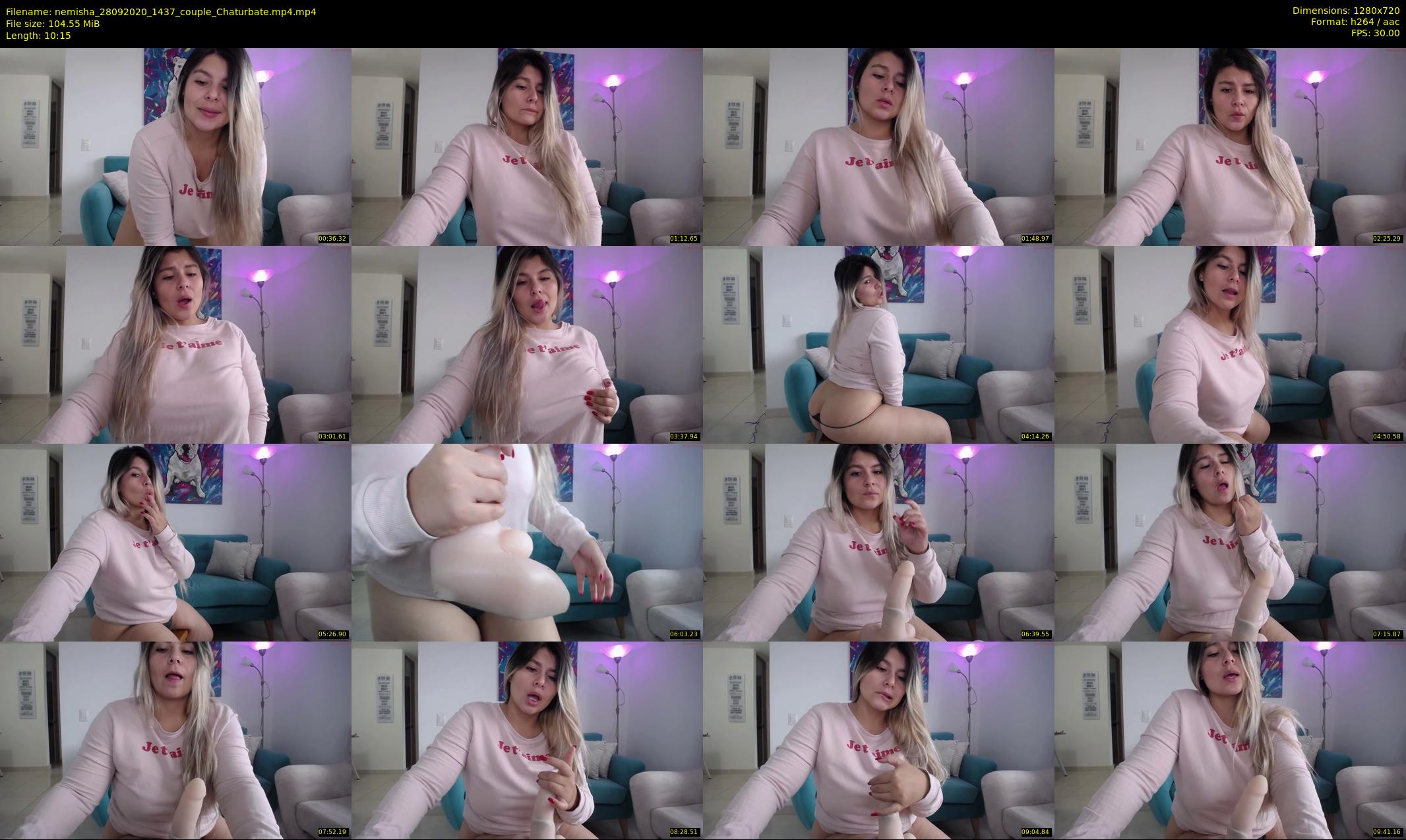 nemisha — 11 minute Chaturbate female cam show recording, 720p, Sep 28, 2020