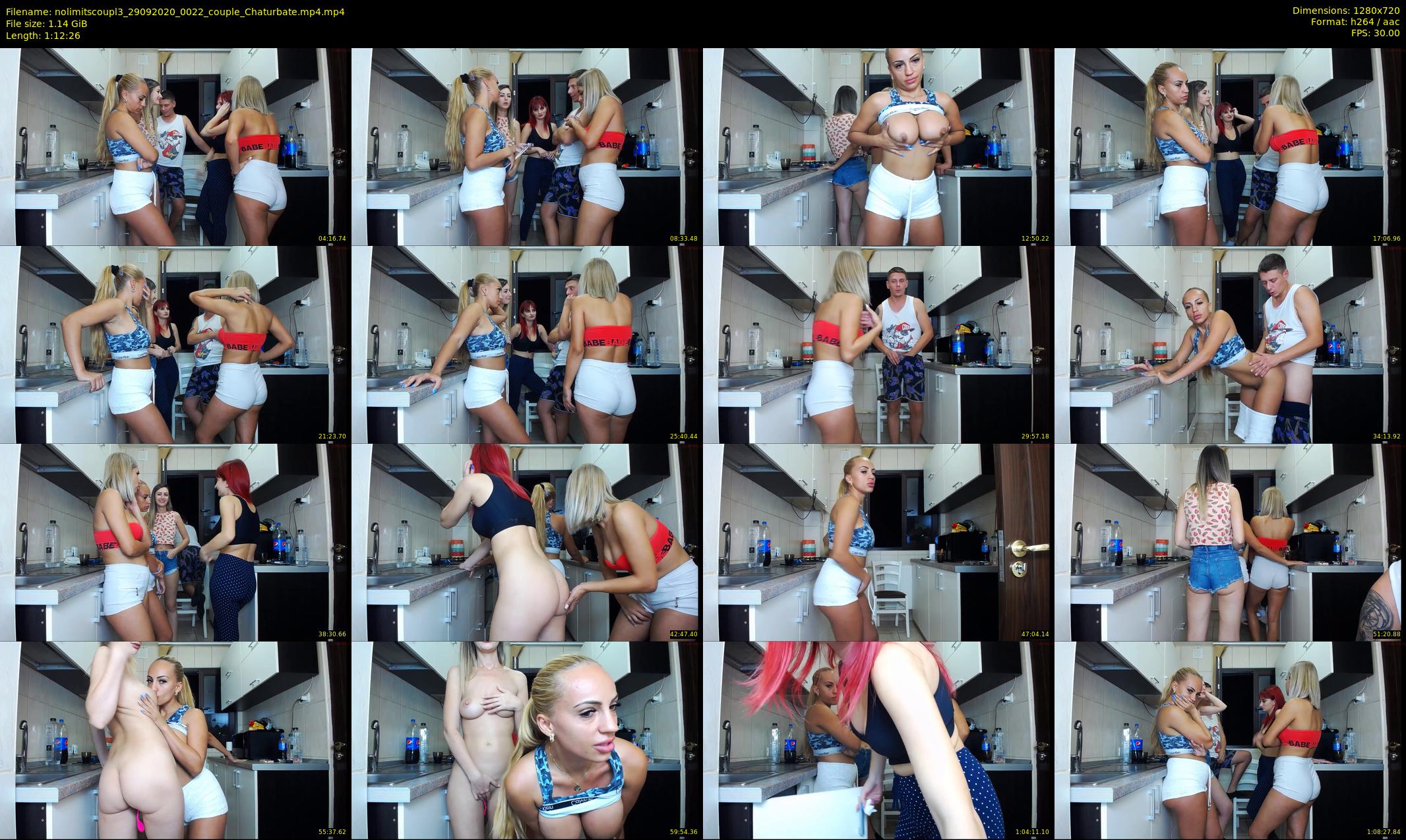 nolimitscoupl3 — 73 minute Chaturbate couple cam show recording, 720p, Sep 29, 2020