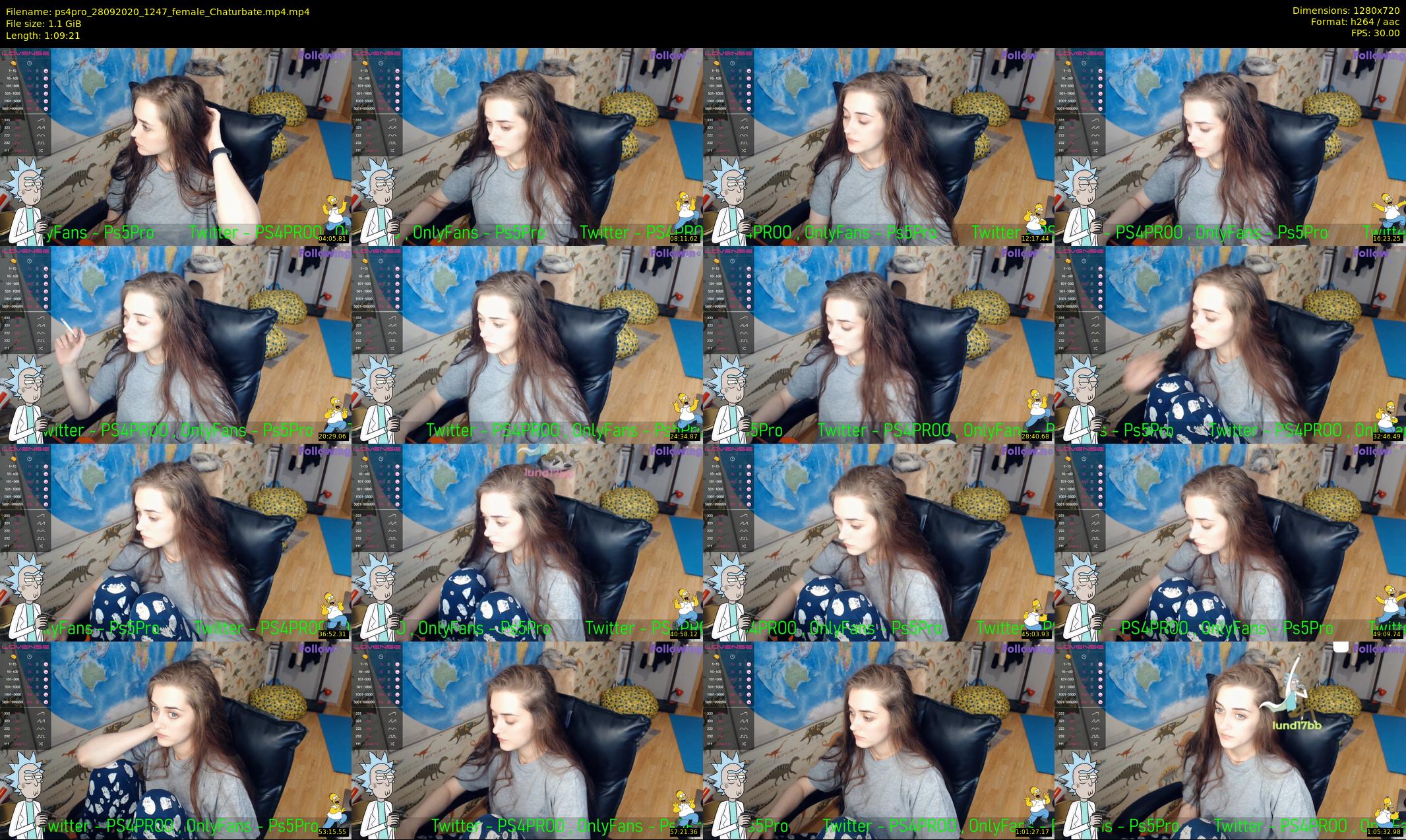 ps4pro — 70 minute Chaturbate female cam show recording, 720p, Sep 28, 2020