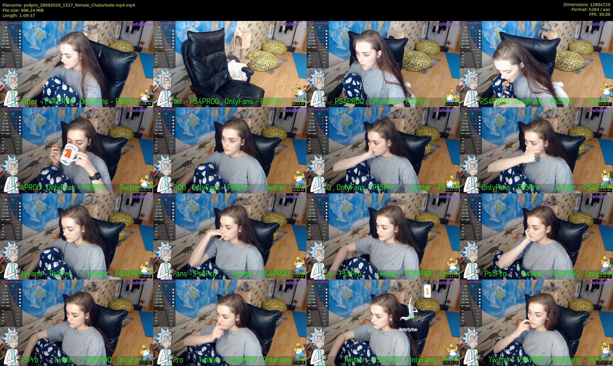ps4pro — 70 minute Chaturbate female cam show recording, 720p, Sep 28, 2020