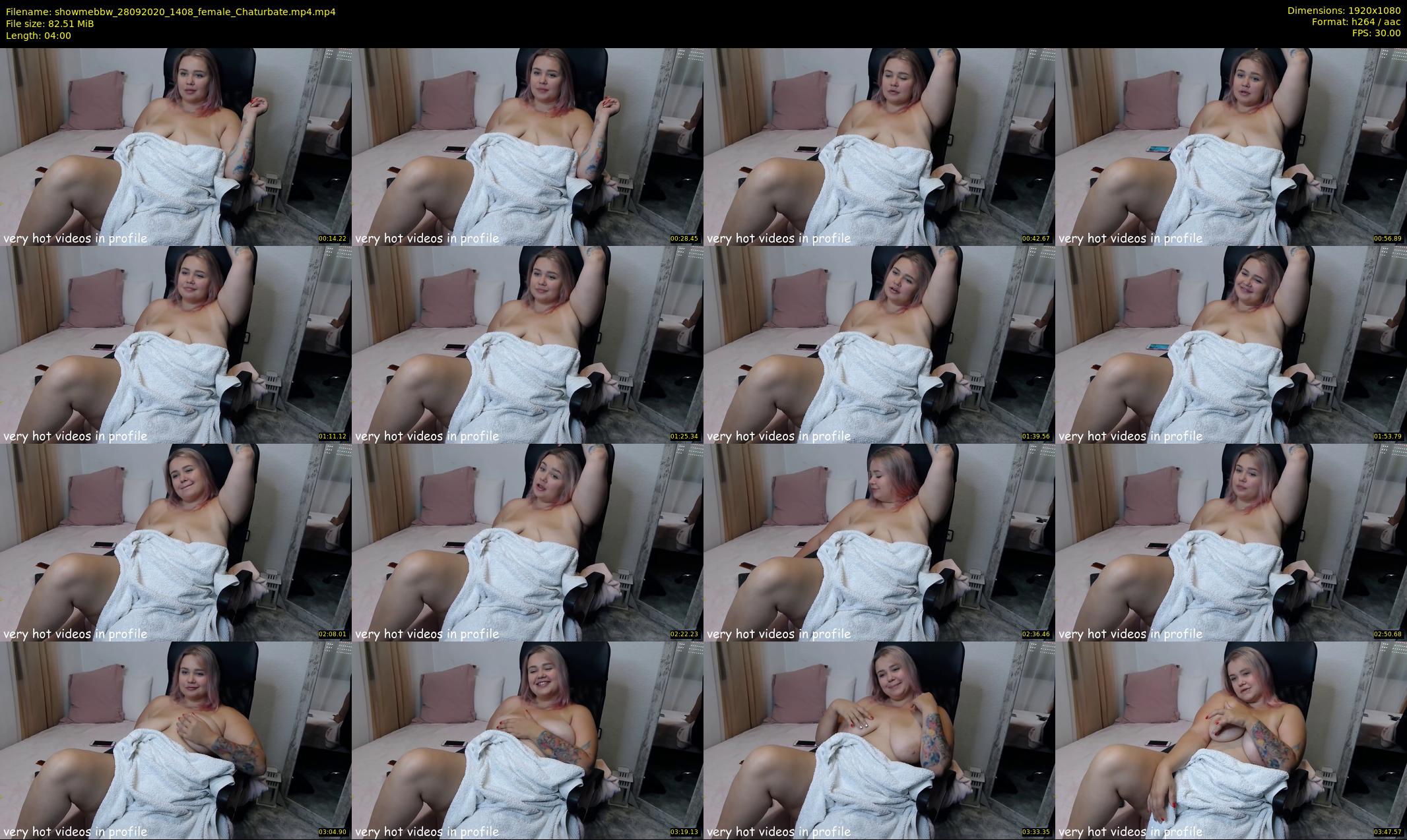 showmebbw — 4 minute Chaturbate female cam show recording, 1080p, Sep 28, 2020