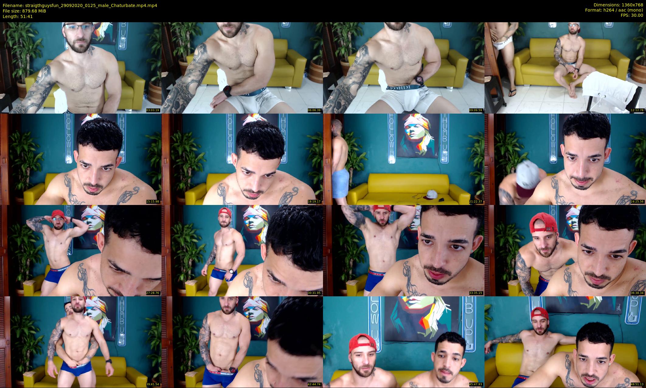 straigthguysfun — 52 minute Chaturbate male cam show recording, 720p, Sep 29, 2020