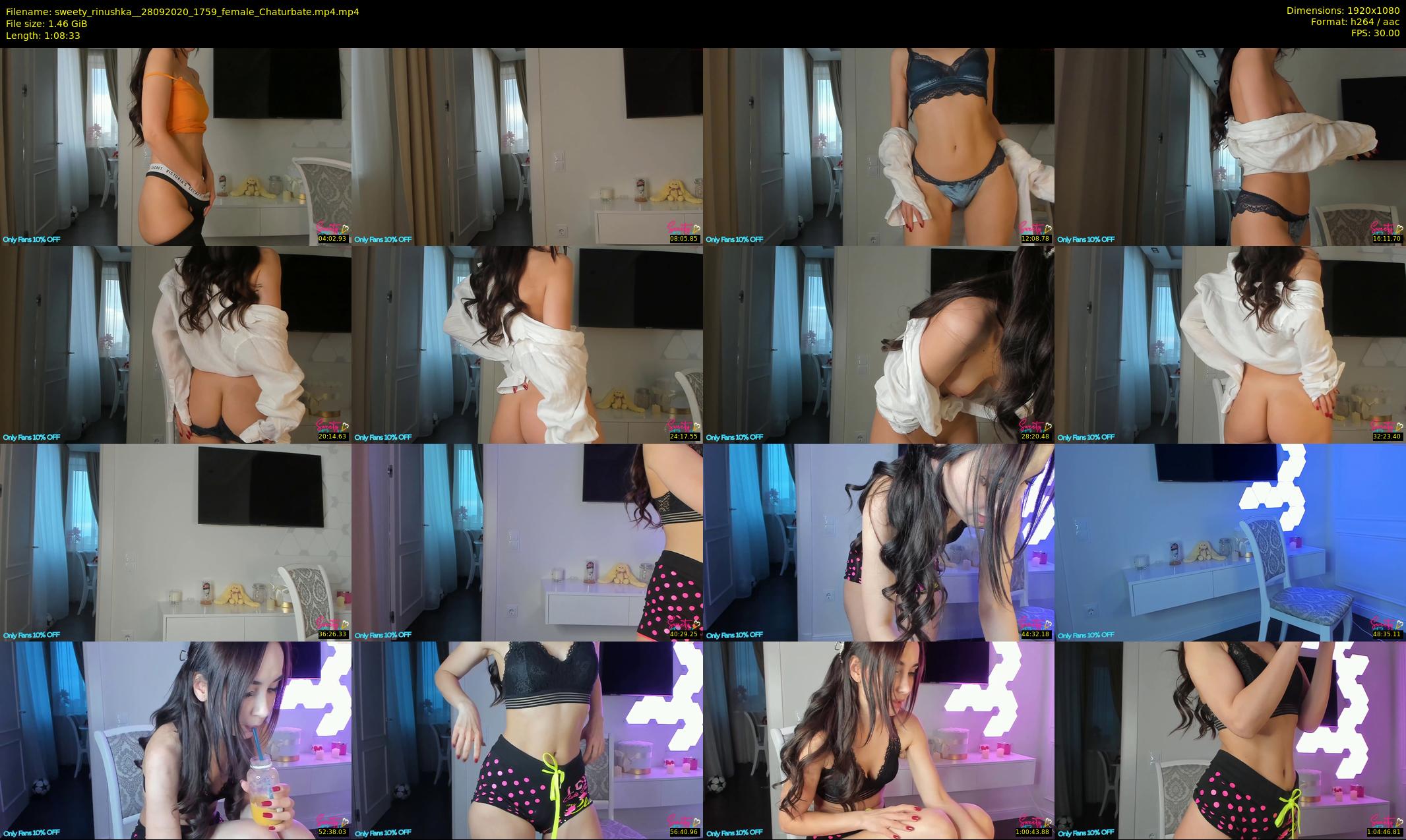 sweety_rinushka_ — 69 minute Chaturbate female cam show recording, 1080p, Sep 28, 2020