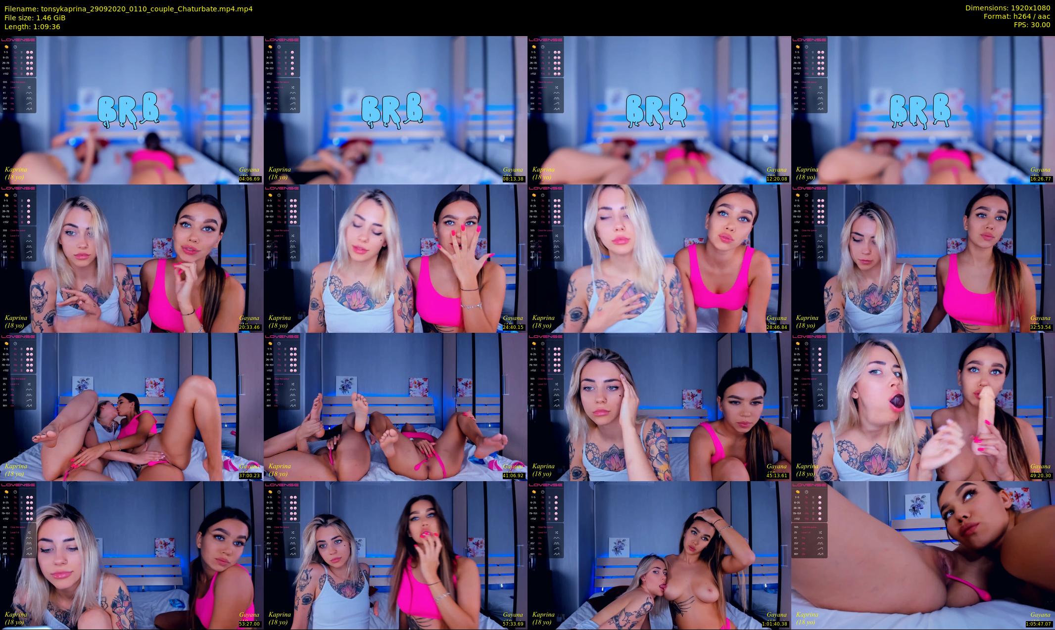 tonsykaprina — 70 minute Chaturbate couple cam show recording, 1080p, Sep 29, 2020