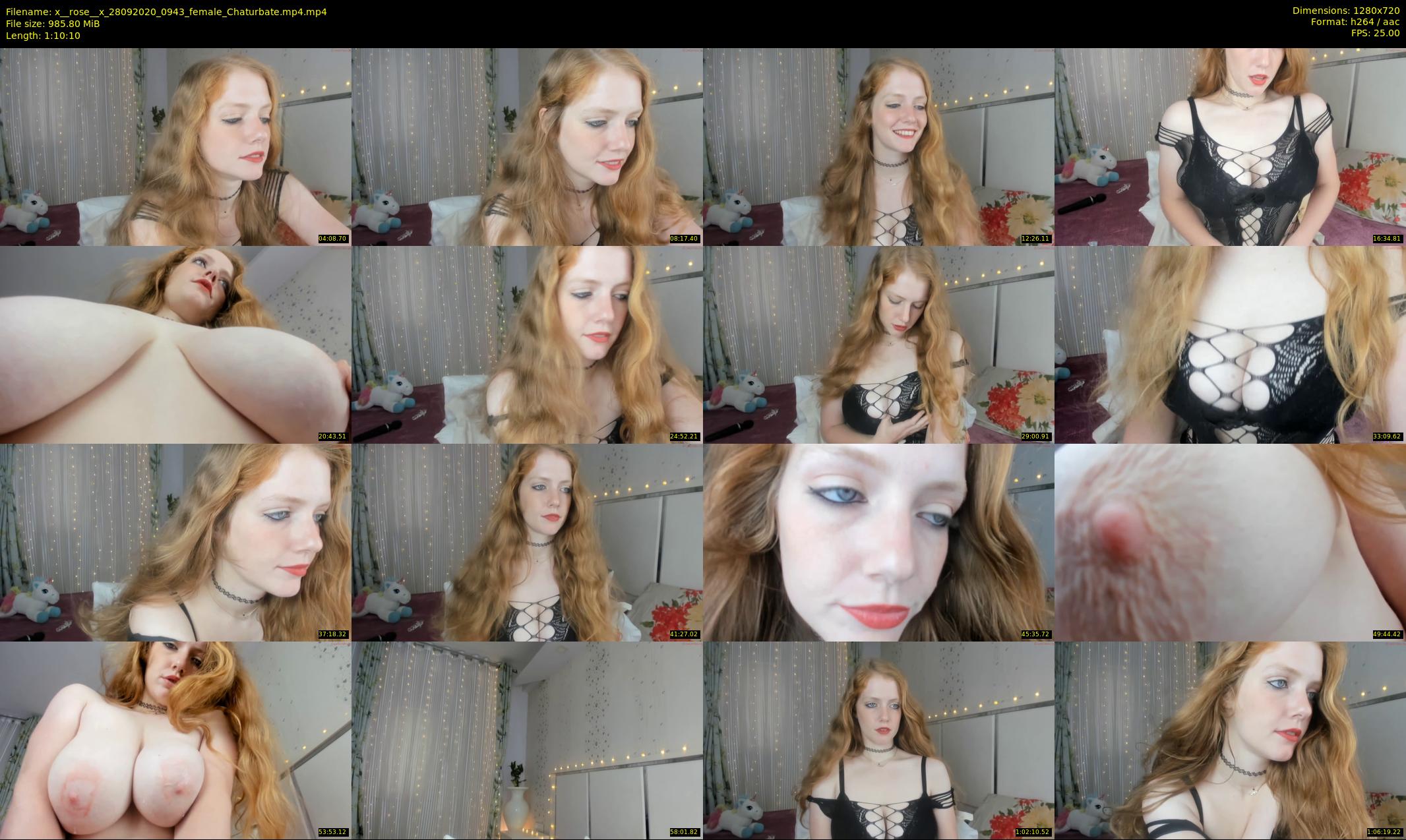 x__rose__x — 71 minute Chaturbate female cam show recording, 720p, Sep 28, 2020