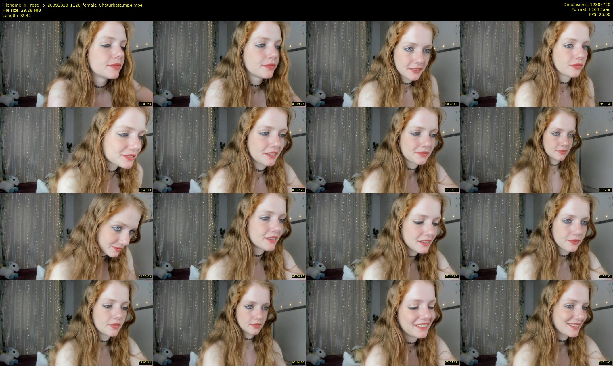 x__rose__x — 3 minute Chaturbate female cam show recording, 720p, Sep 28, 2020