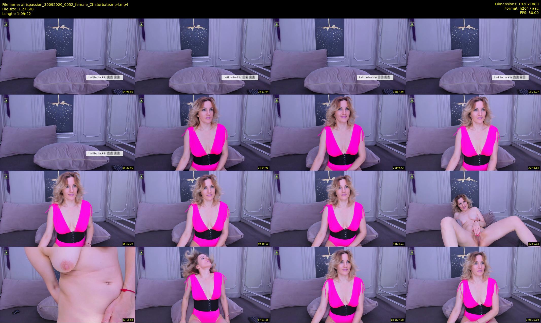 airispassion — 70 minute Chaturbate female cam show recording, 1080p, Sep 30, 2020