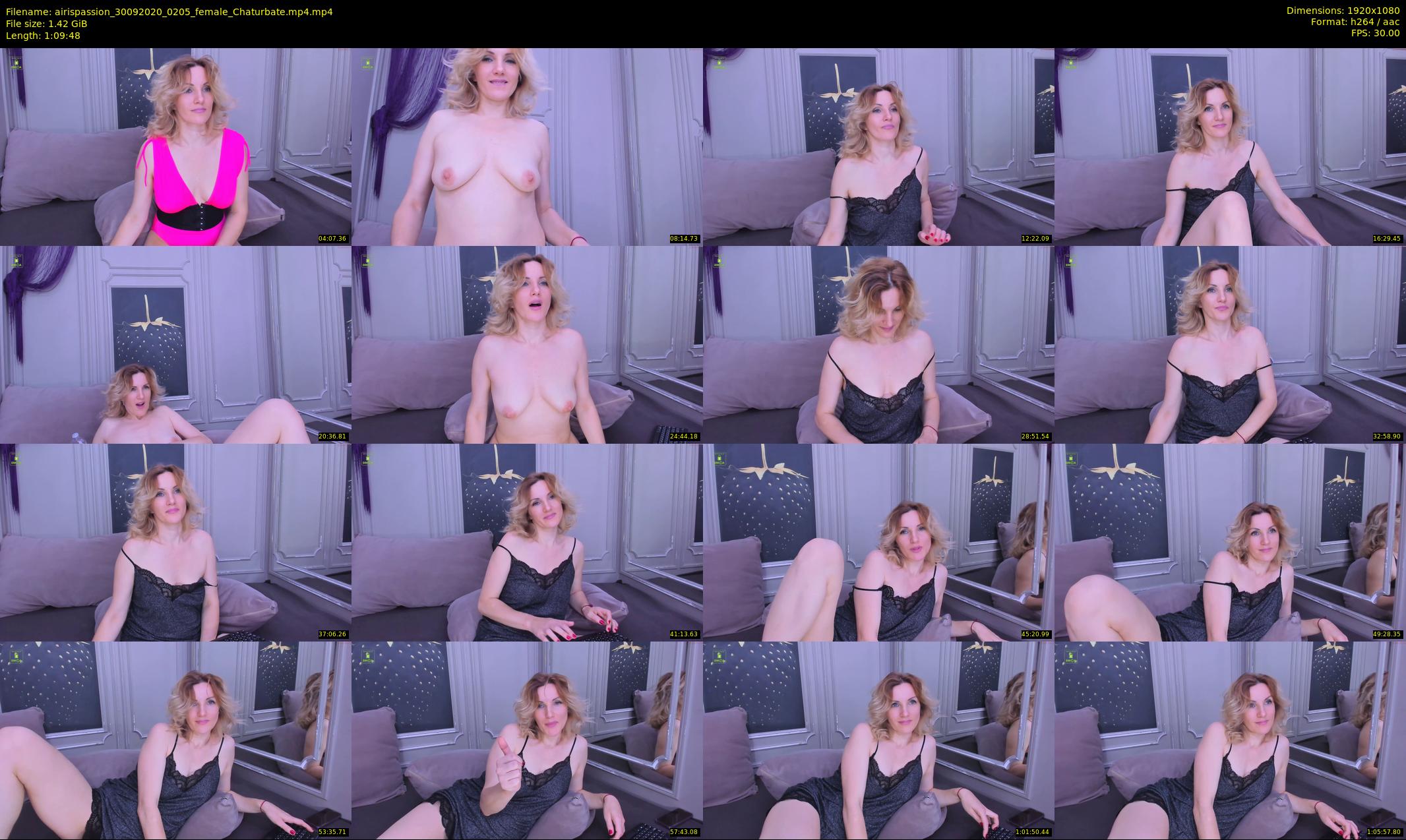 airispassion — 70 minute Chaturbate female cam show recording, 1080p, Sep 30, 2020