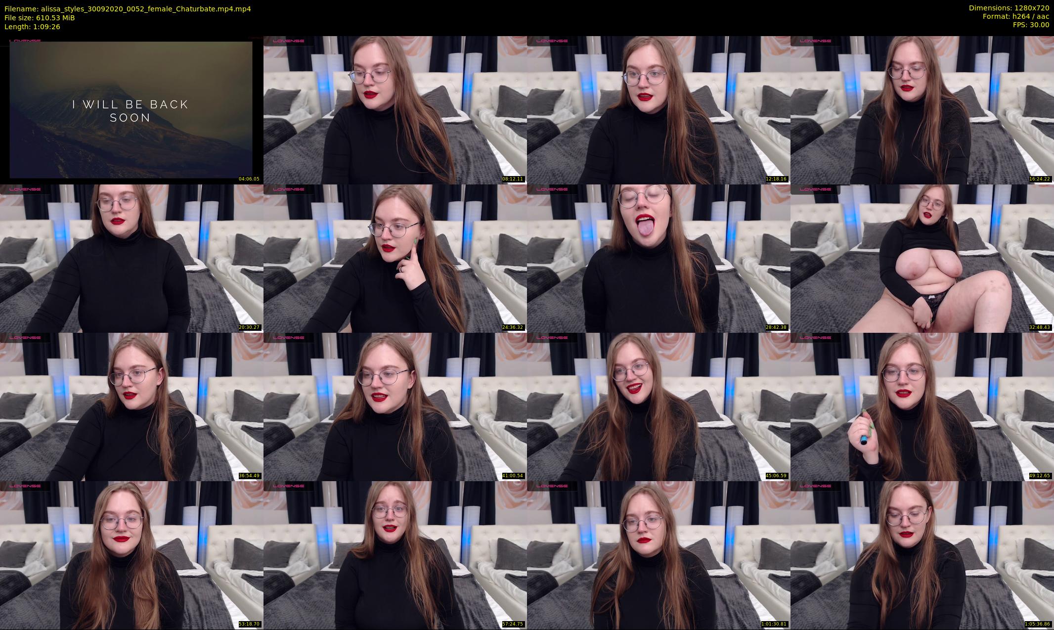 alissa_styles — 70 minute Chaturbate female cam show recording, 720p, Sep 30, 2020