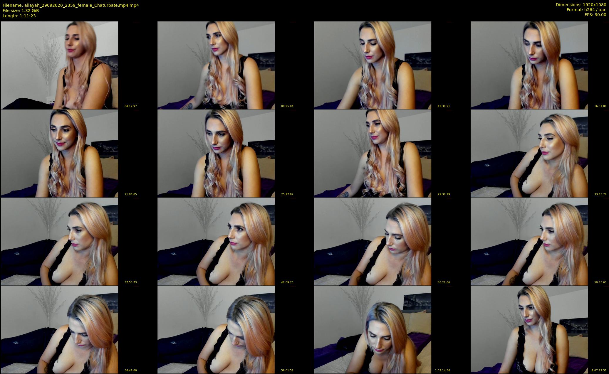 allayah — 72 minute Chaturbate female cam show recording, 1080p, Sep 29, 2020