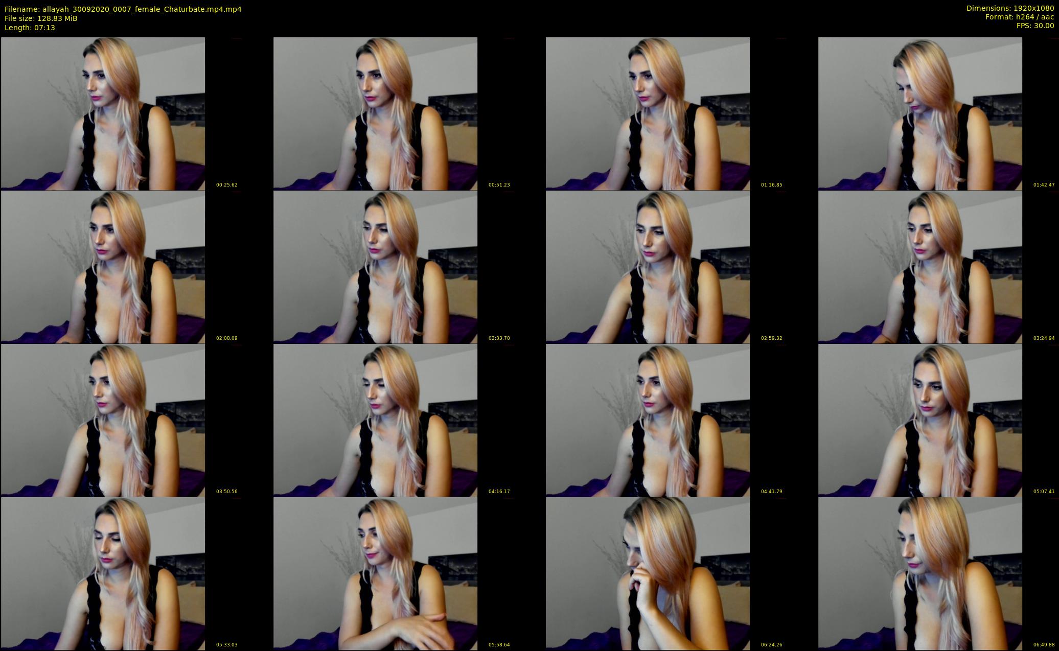 allayah — 8 minute Chaturbate female cam show recording, 1080p, Sep 30, 2020