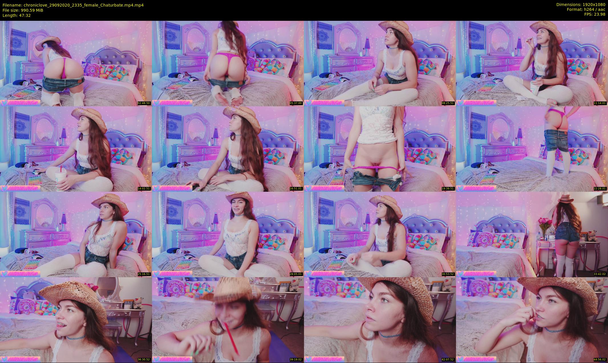 chroniclove — 48 minute Chaturbate female cam show recording, 1080p, Sep 29, 2020