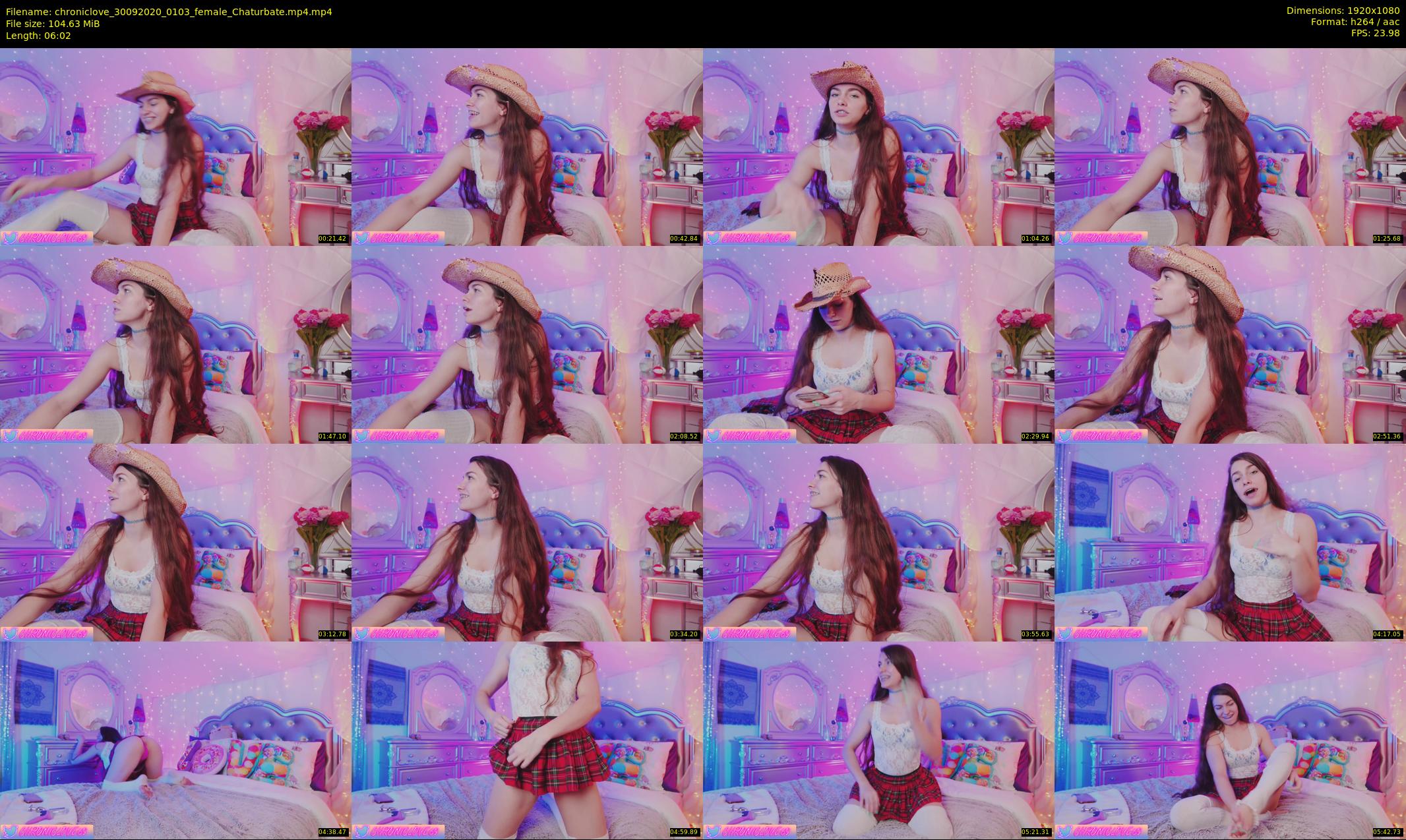chroniclove — 7 minute Chaturbate female cam show recording, 1080p, Sep 30, 2020