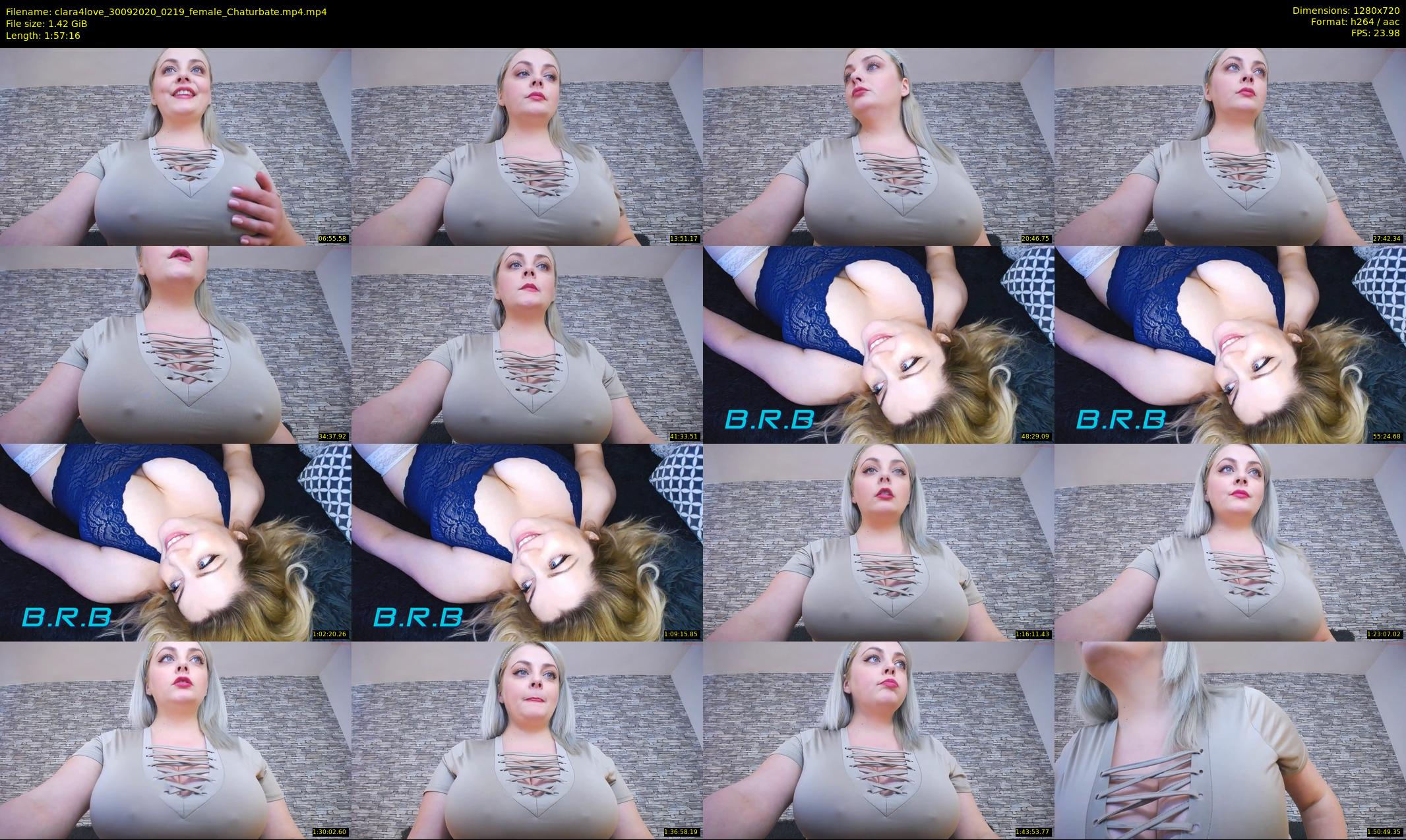 clara4love — 118 minute Chaturbate female cam show recording, 720p, Sep 30, 2020