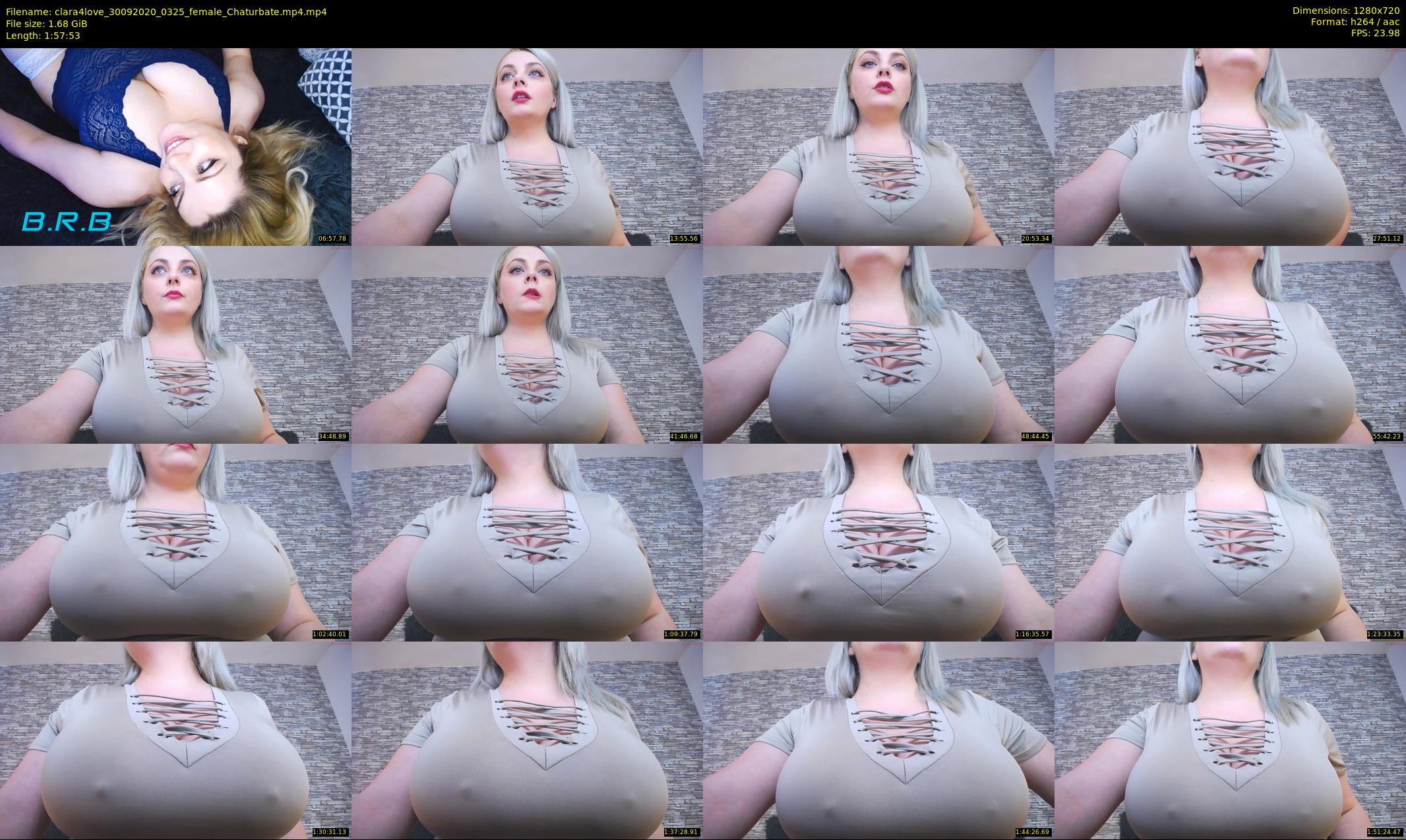clara4love — 118 minute Chaturbate female cam show recording, 720p, Sep 30, 2020