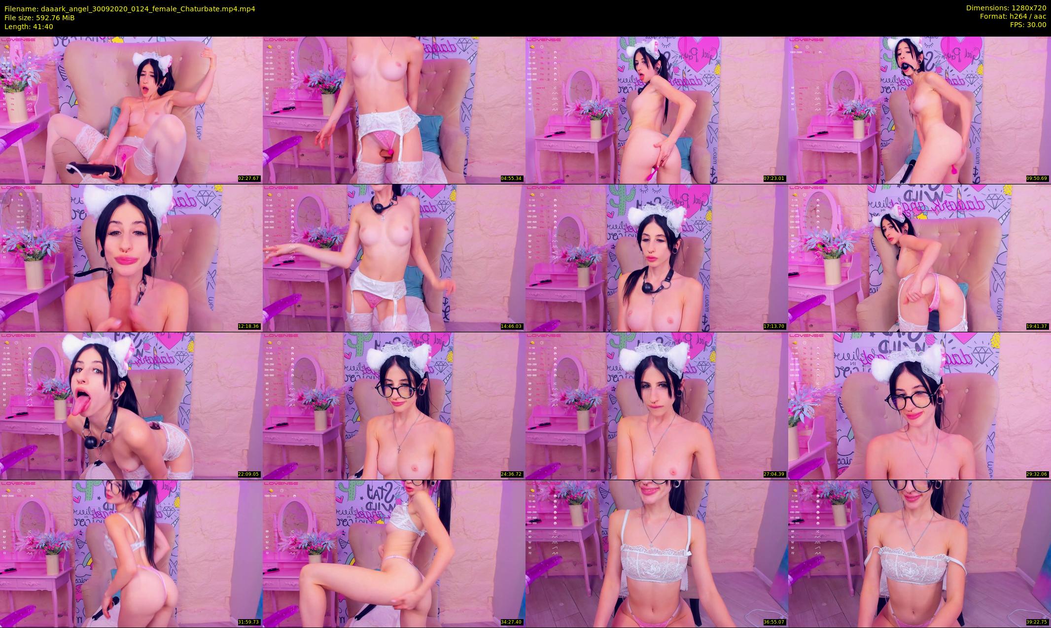 daaark_angel — 42 minute Chaturbate female cam show recording, 720p, Sep 30, 2020