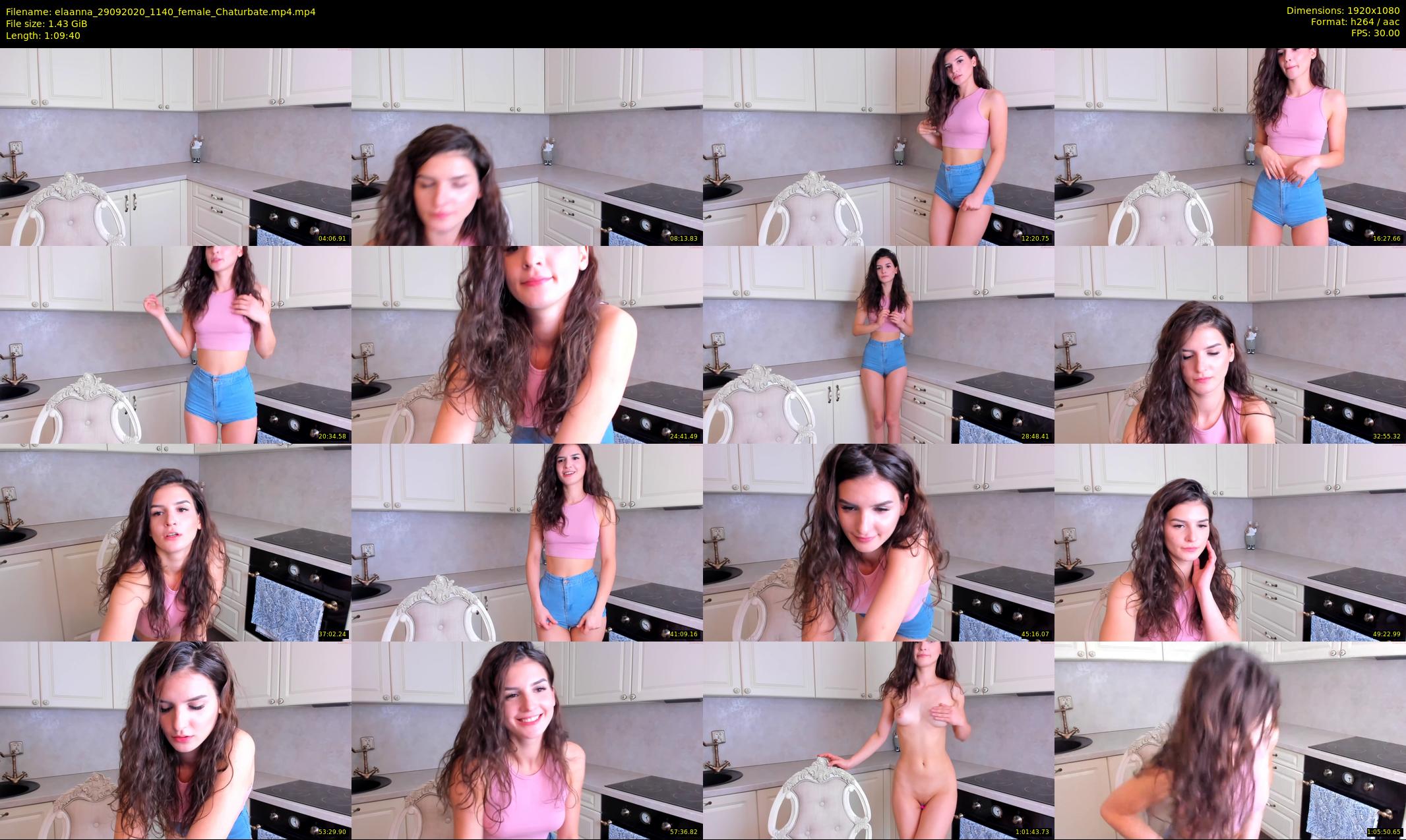 elaanna — 70 minute Chaturbate female cam show recording, 1080p, Sep 29, 2020