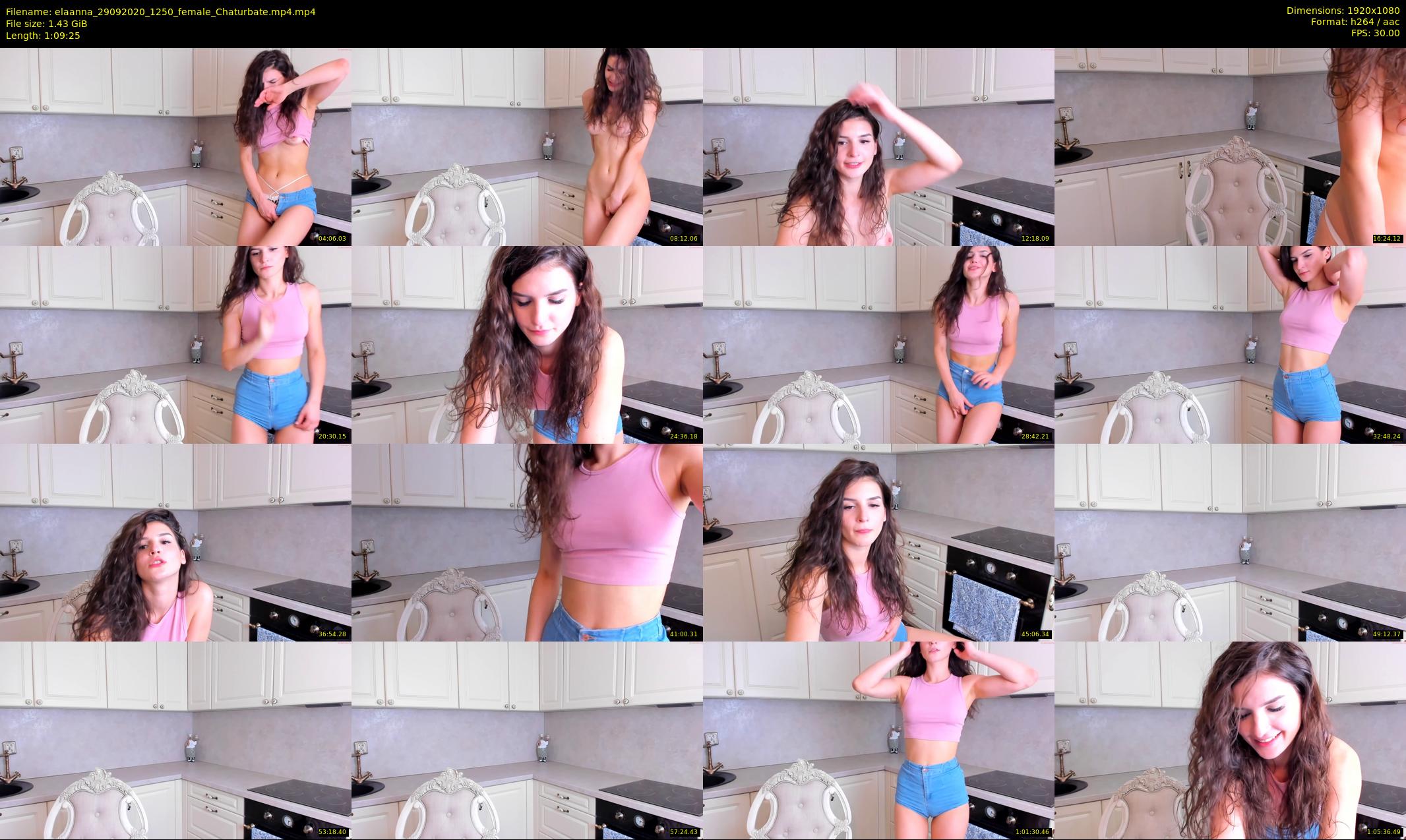 elaanna — 70 minute Chaturbate female cam show recording, 1080p, Sep 29, 2020