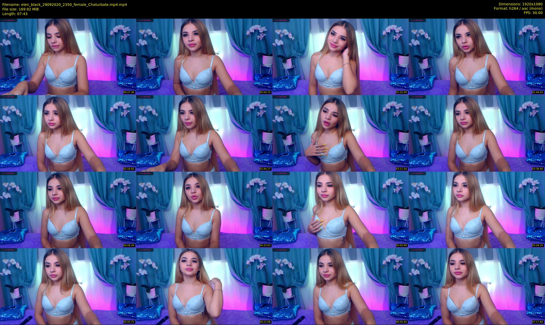 elen_black — 8 minute Chaturbate female cam show recording, 1080p, Sep 29, 2020