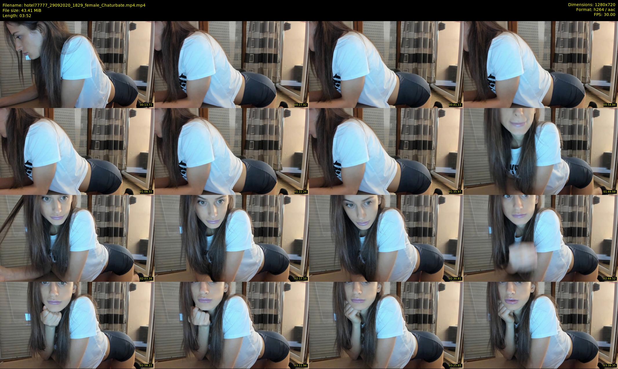 hotel77777 — 4 minute Chaturbate female cam show recording, 720p, Sep 29, 2020