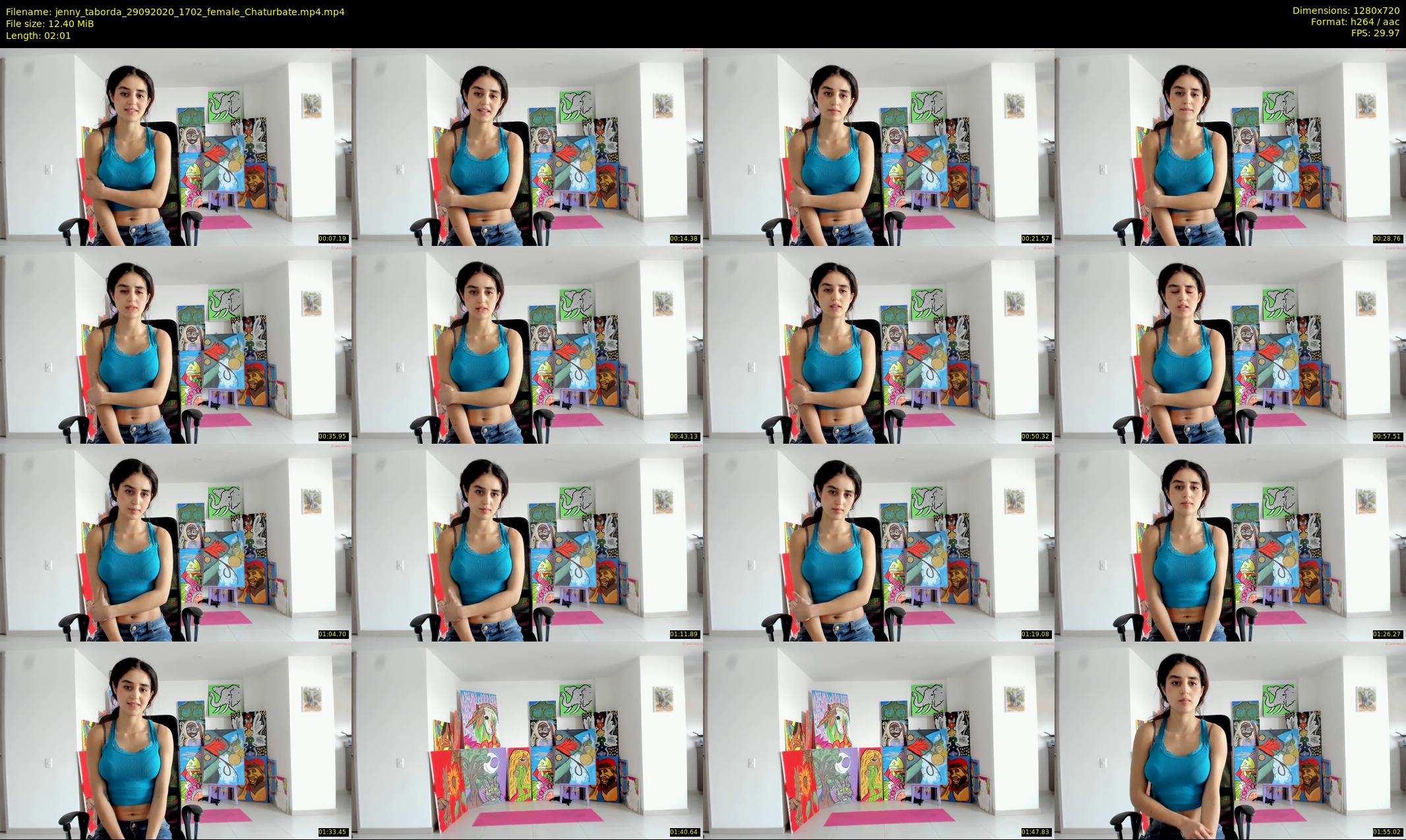 jenny_taborda — 3 minute Chaturbate female cam show recording, 720p, Sep 29, 2020