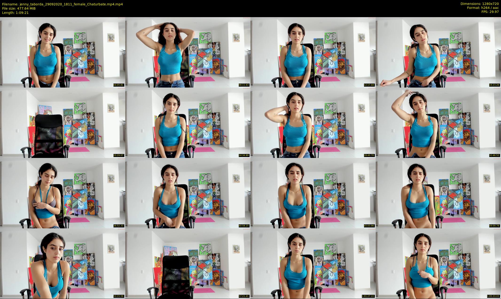 jenny_taborda — 70 minute Chaturbate female cam show recording, 720p, Sep 29, 2020