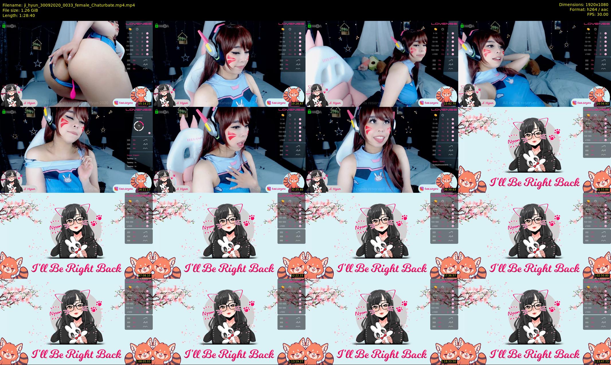 ji_hyun — 89 minute Chaturbate female cam show recording, 1080p, Sep 30, 2020