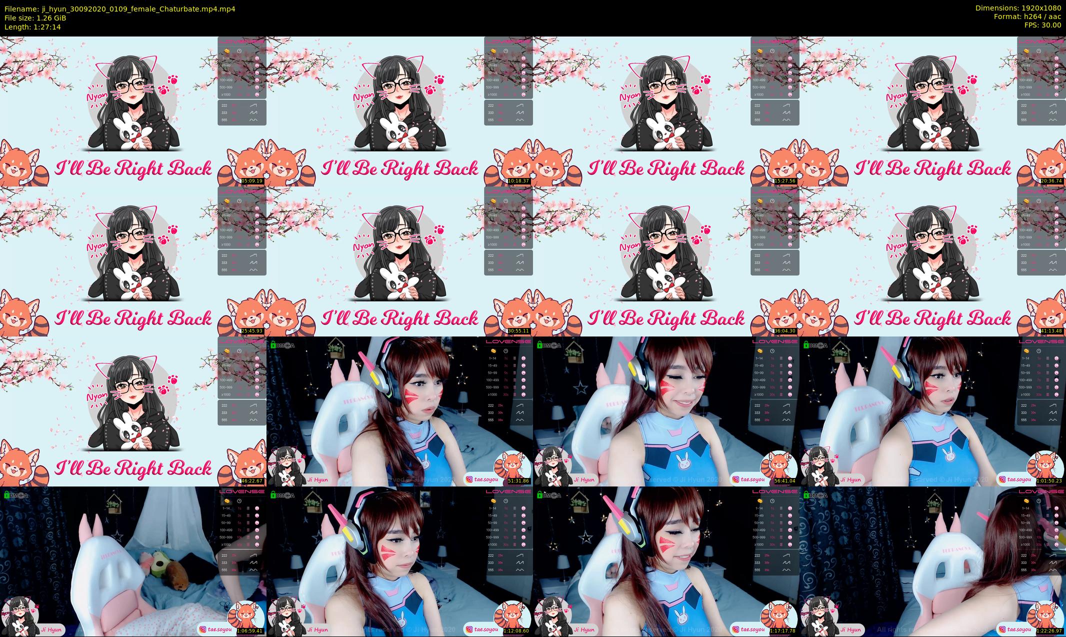 ji_hyun — 88 minute Chaturbate female cam show recording, 1080p, Sep 30, 2020
