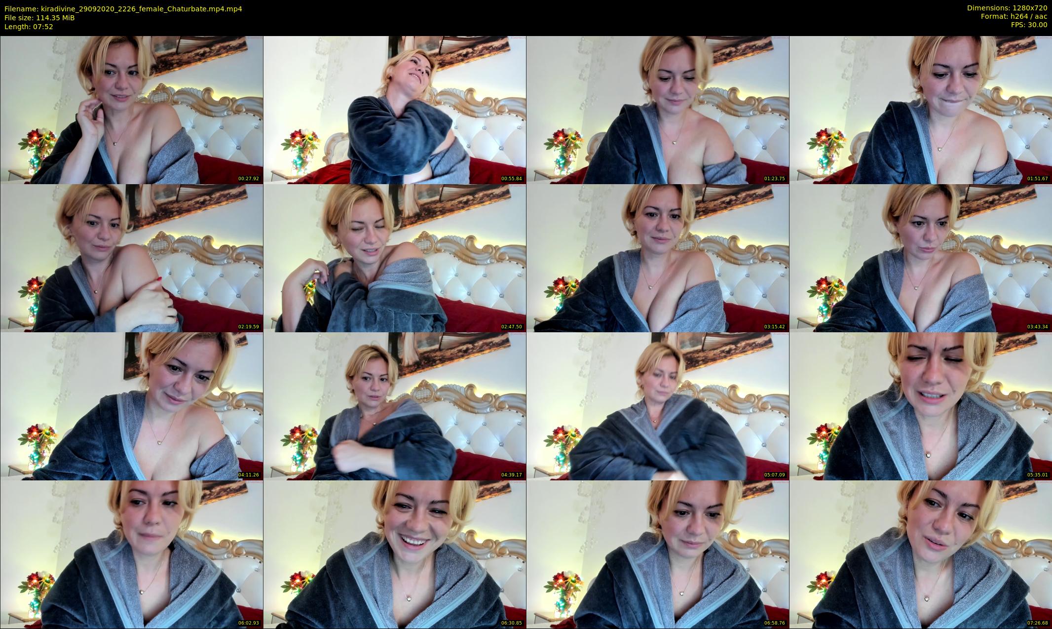 kiradivine — 8 minute Chaturbate female cam show recording, 720p, Sep 29, 2020