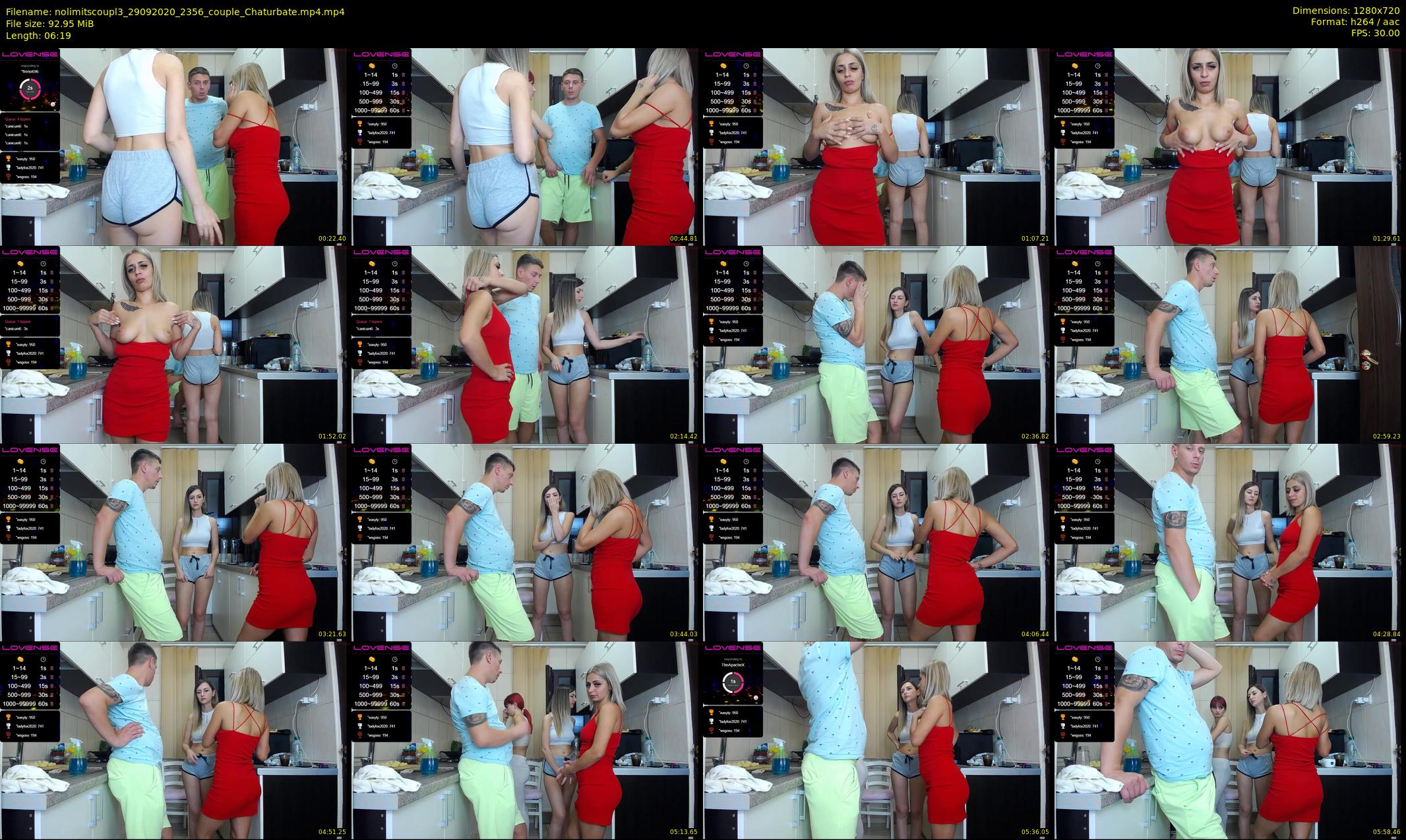 nolimitscoupl3 — 7 minute Chaturbate couple cam show recording, 720p, Sep 29, 2020