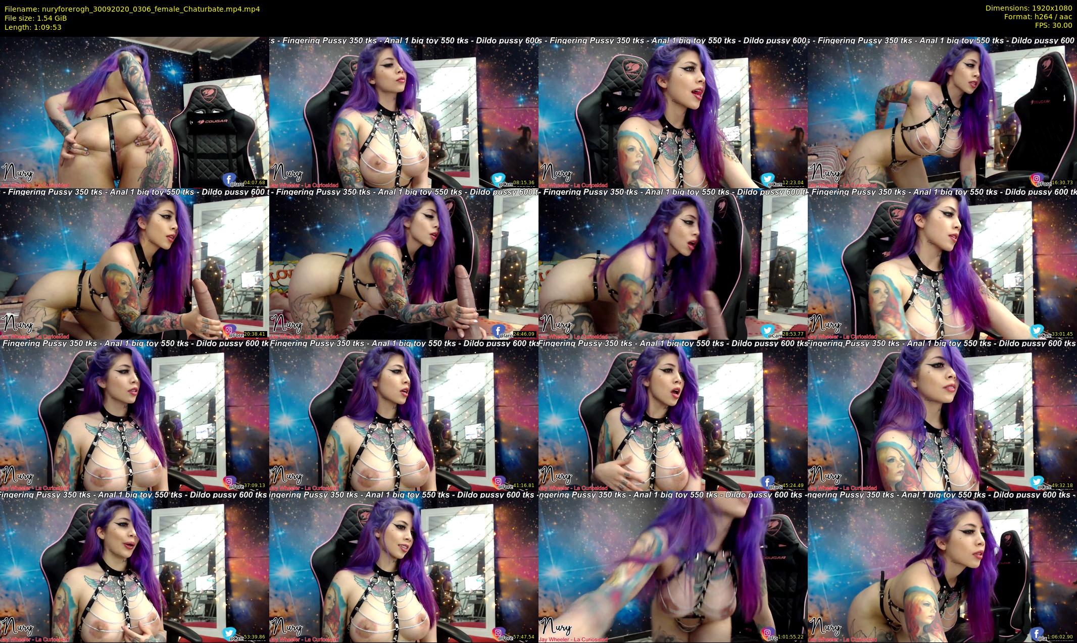 nuryforerogh — 70 minute Chaturbate female cam show recording, 1080p, Sep 30, 2020