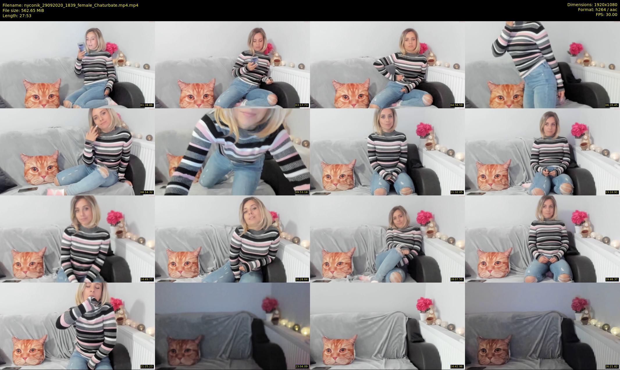 nyconik — 28 minute Chaturbate female cam show recording, 1080p, Sep 29, 2020