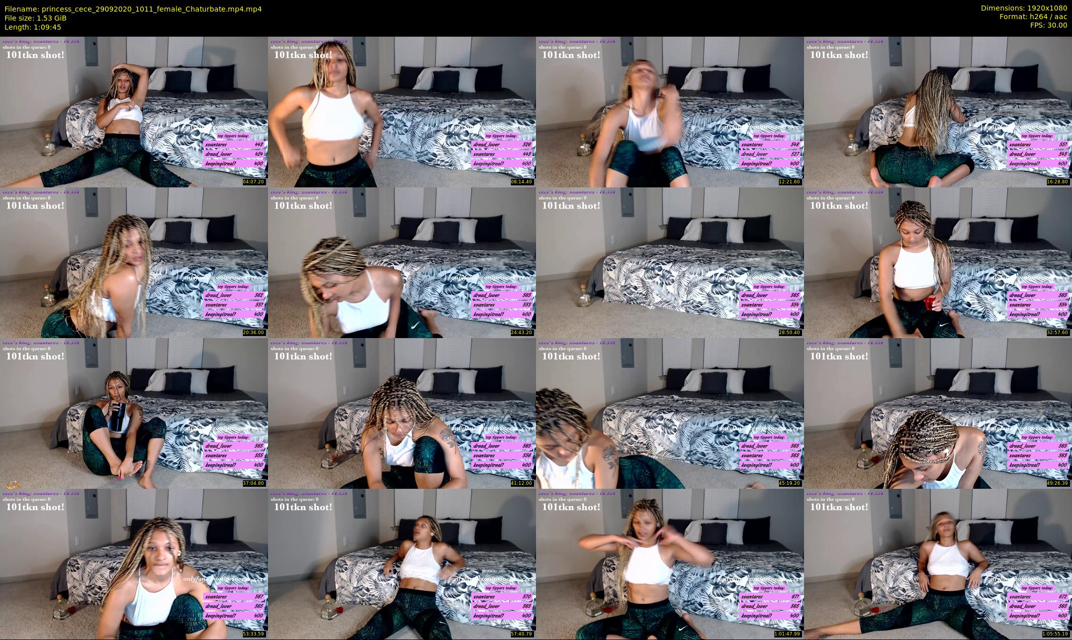 princess_cece — 70 minute Chaturbate female cam show recording, 1080p, Sep 29, 2020