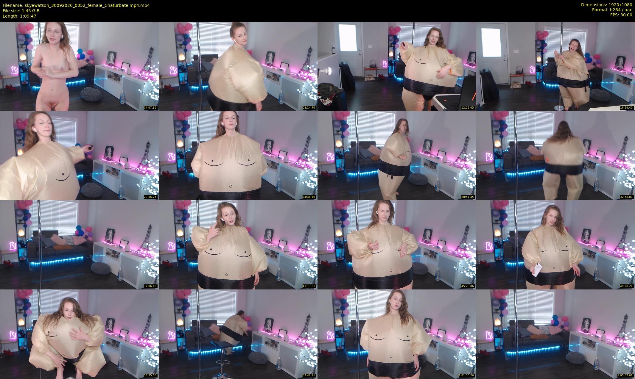 skyewatson — 70 minute Chaturbate female cam show recording, 1080p, Sep 30, 2020