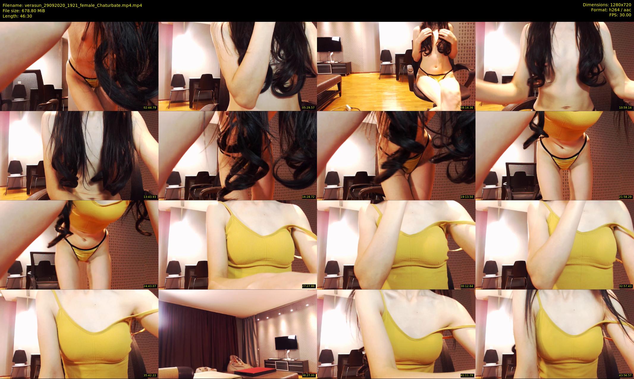 verasun — 47 minute Chaturbate female cam show recording, 720p, Sep 29, 2020