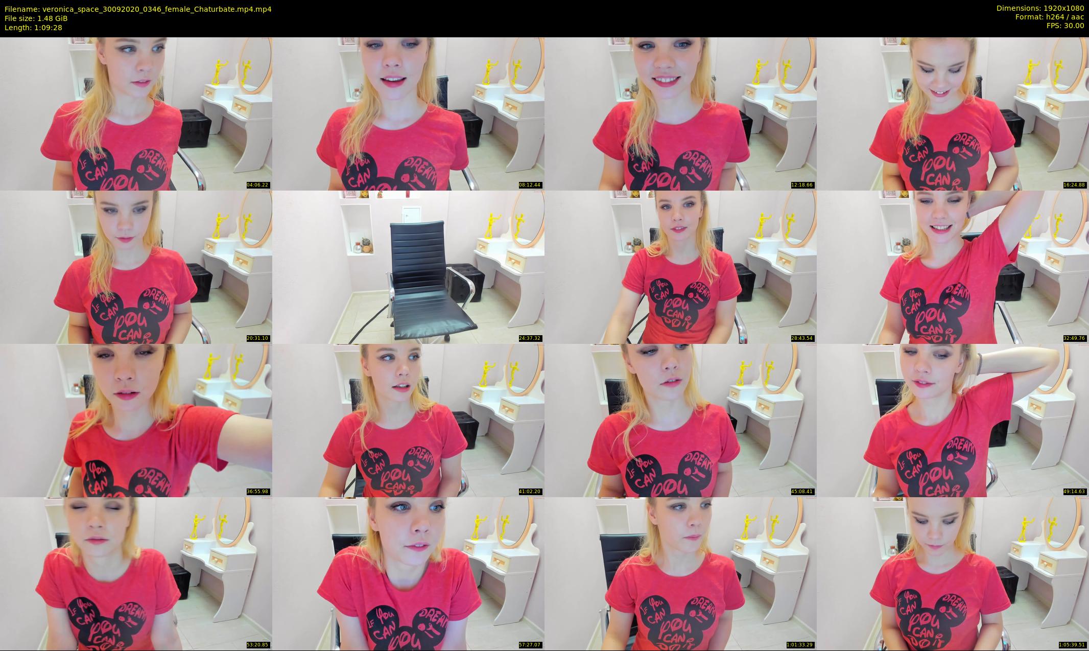veronica_space — 70 minute Chaturbate female cam show recording, 1080p, Sep 30, 2020