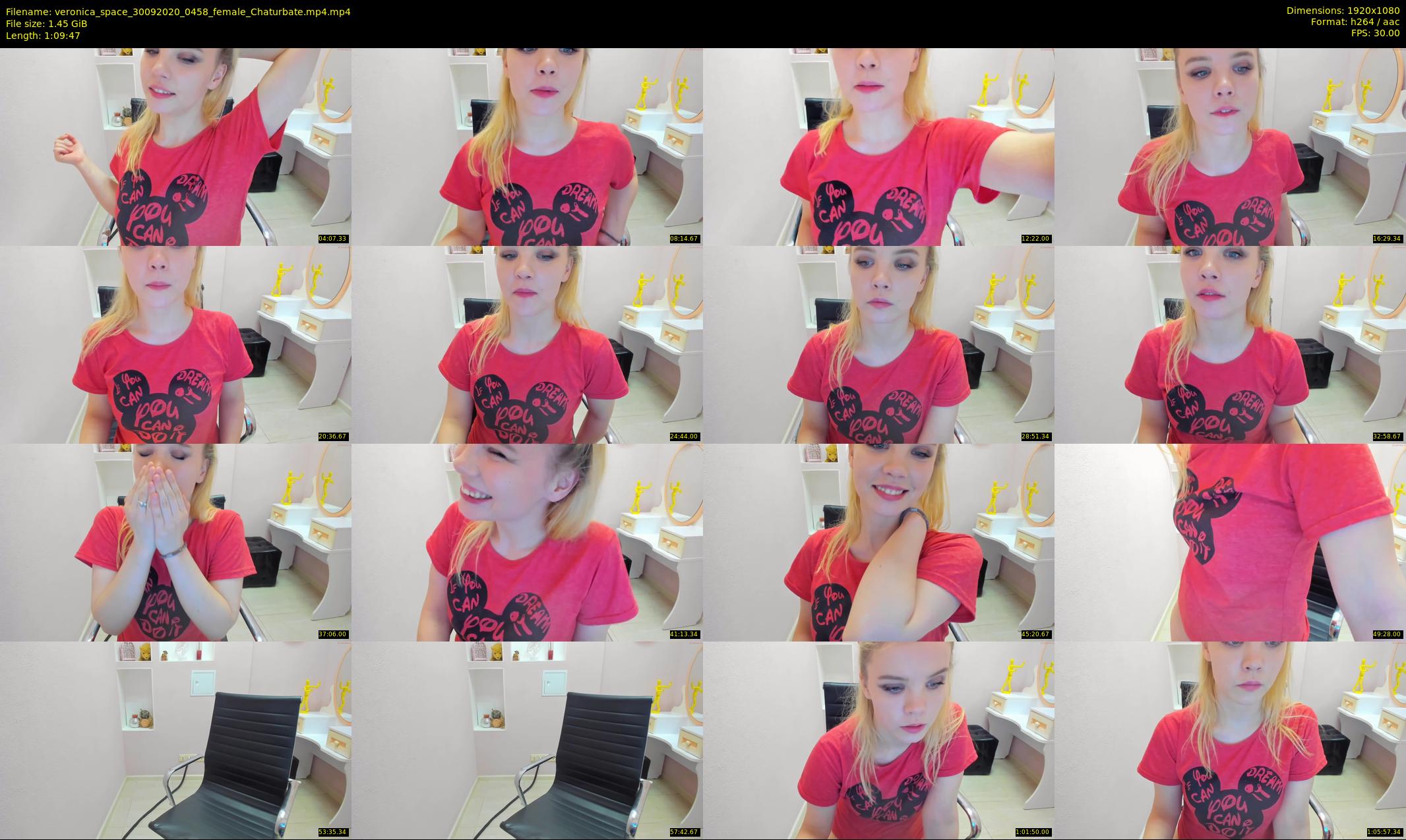 veronica_space — 70 minute Chaturbate female cam show recording, 1080p, Sep 30, 2020