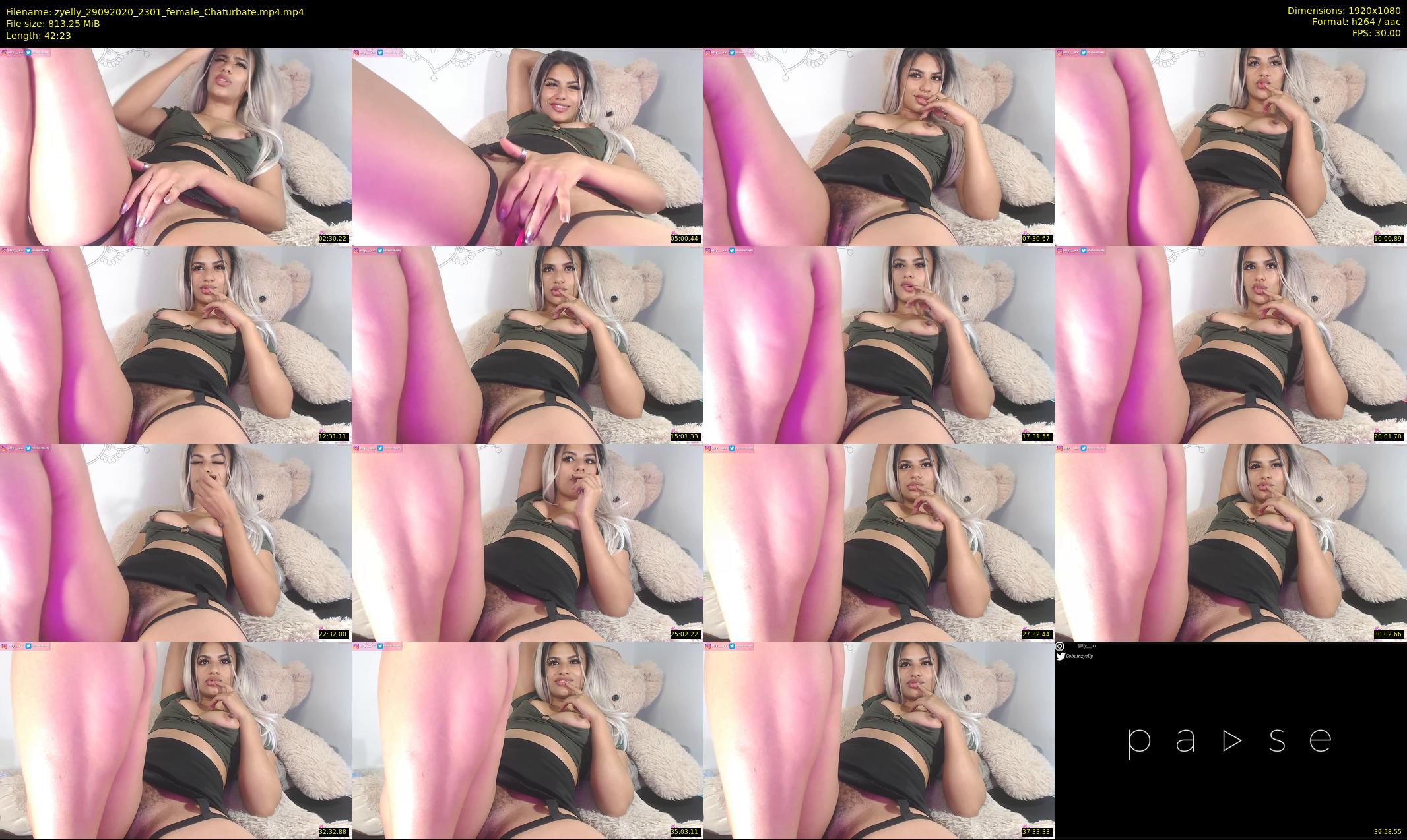 zyelly — 43 minute Chaturbate female cam show recording, 1080p, Sep 29, 2020