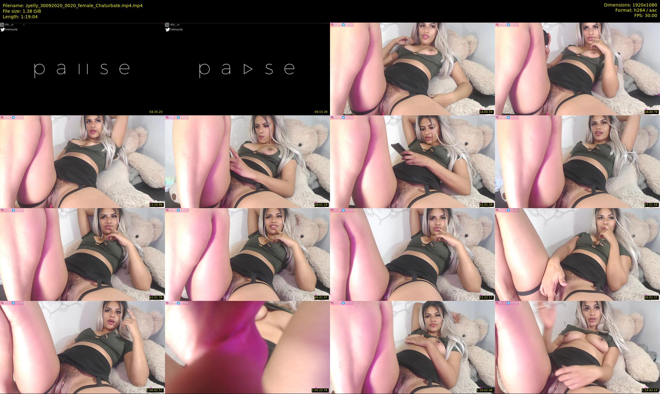 zyelly — 80 minute Chaturbate female cam show recording, 1080p, Sep 30, 2020